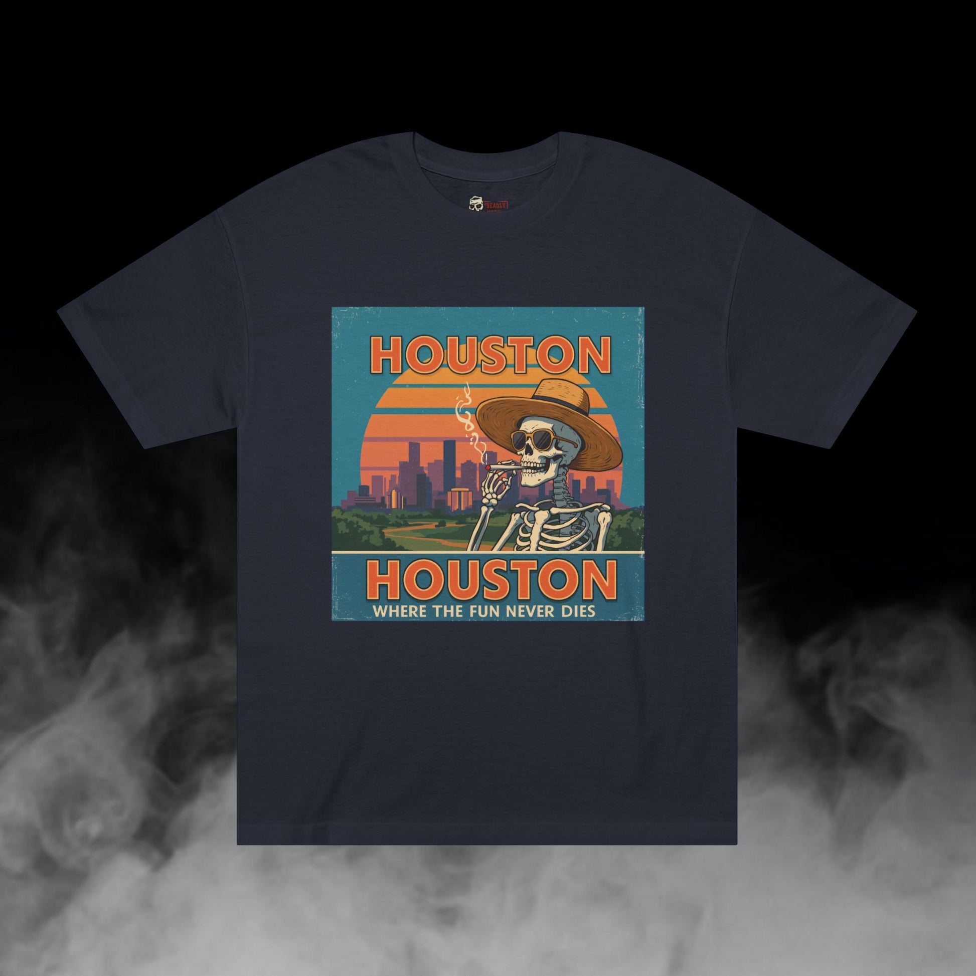Deadly Nugs, Houston Fun Never Dies T-Shirt, Premium, Unisex, Graphic T-Shirt, Black