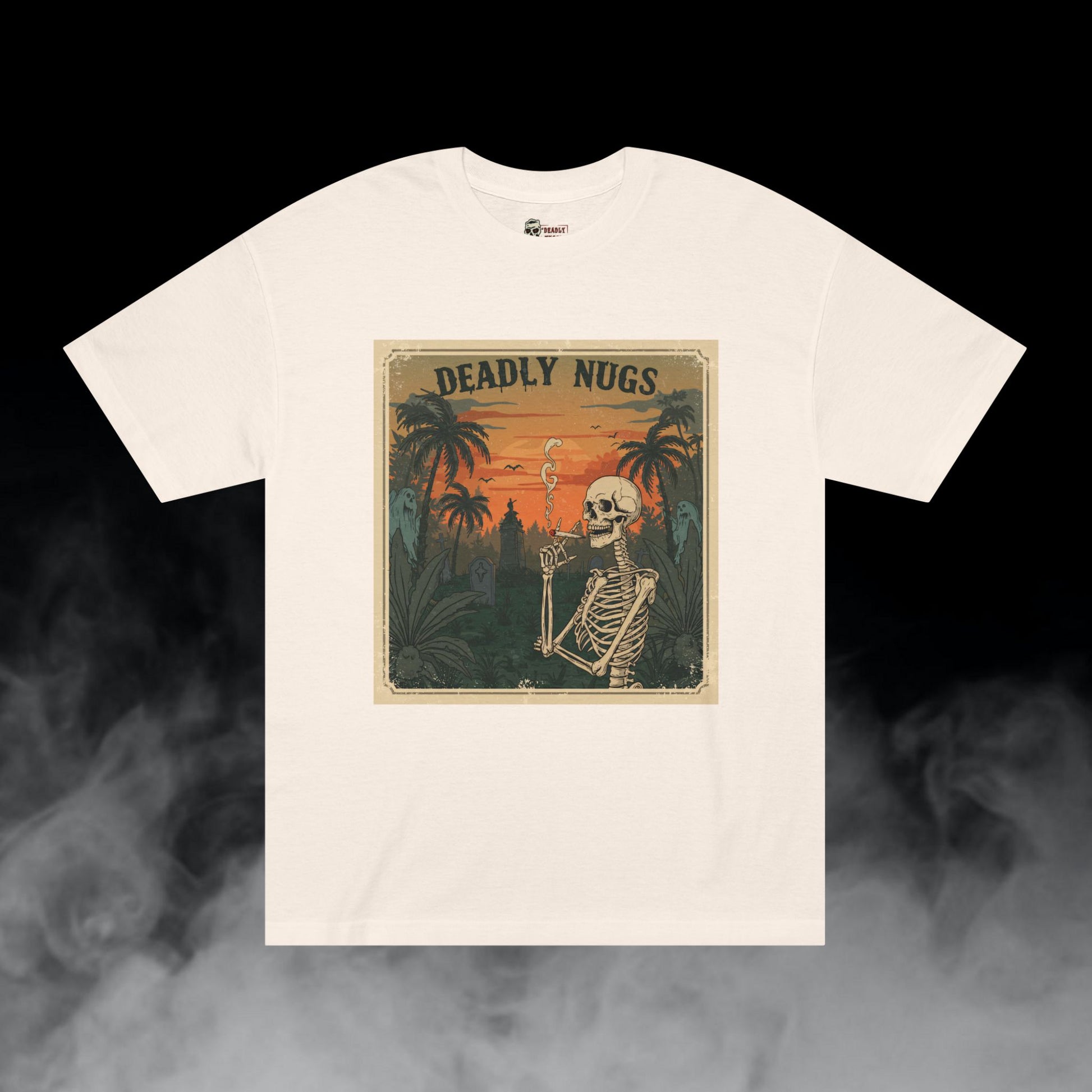 Deadly Nugs, Jungle Escape T-Shirt, Premium, Unisex, Graphic T-Shirt, Cream