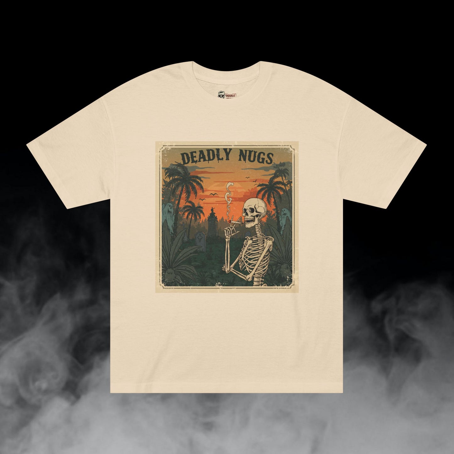 Deadly Nugs, Jungle Escape T-Shirt, Premium, Unisex, Graphic T-Shirt, Sand
