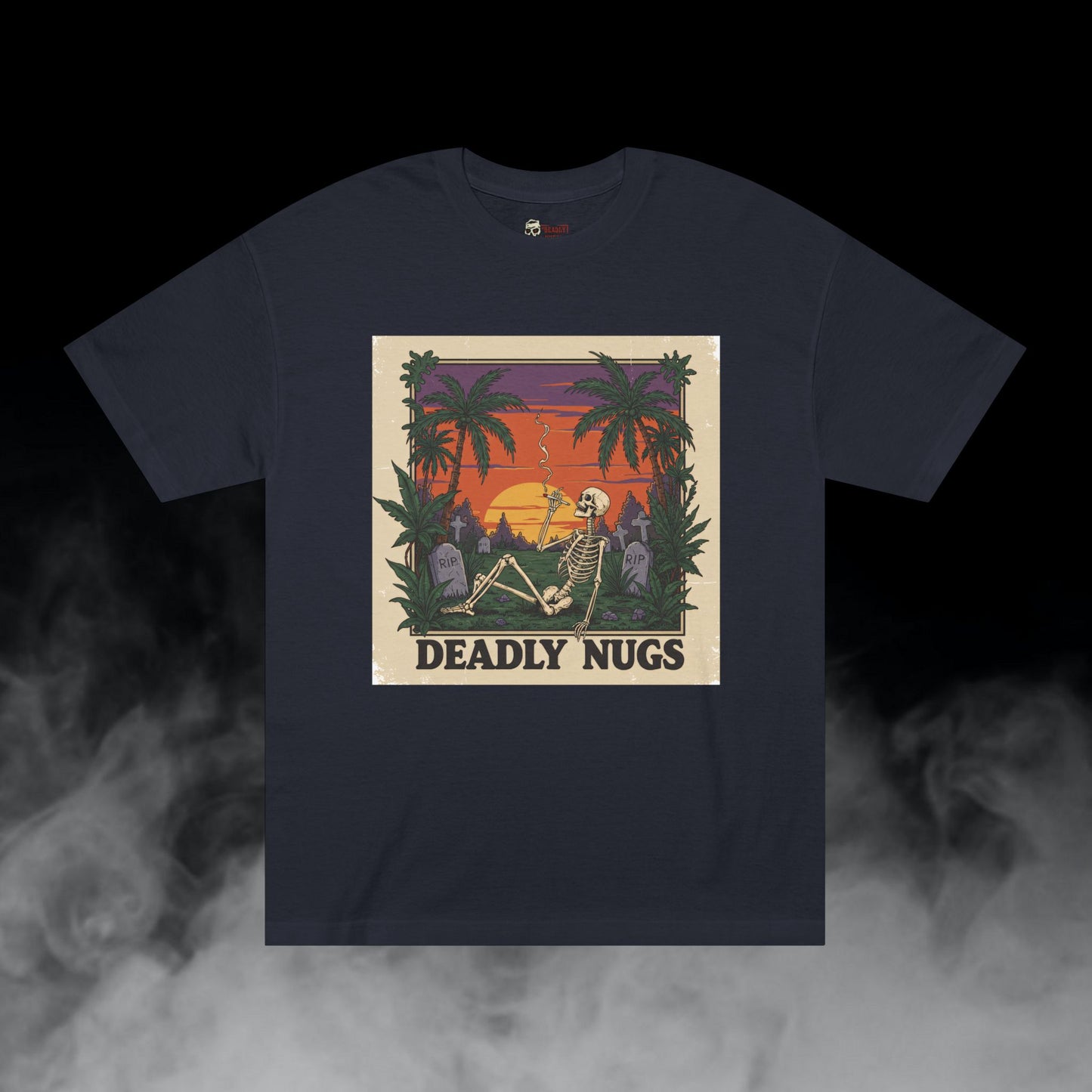Deadly Nugs, Jungle Sunset T-Shirt, Premium, Unisex, Graphic T-Shirt, Black