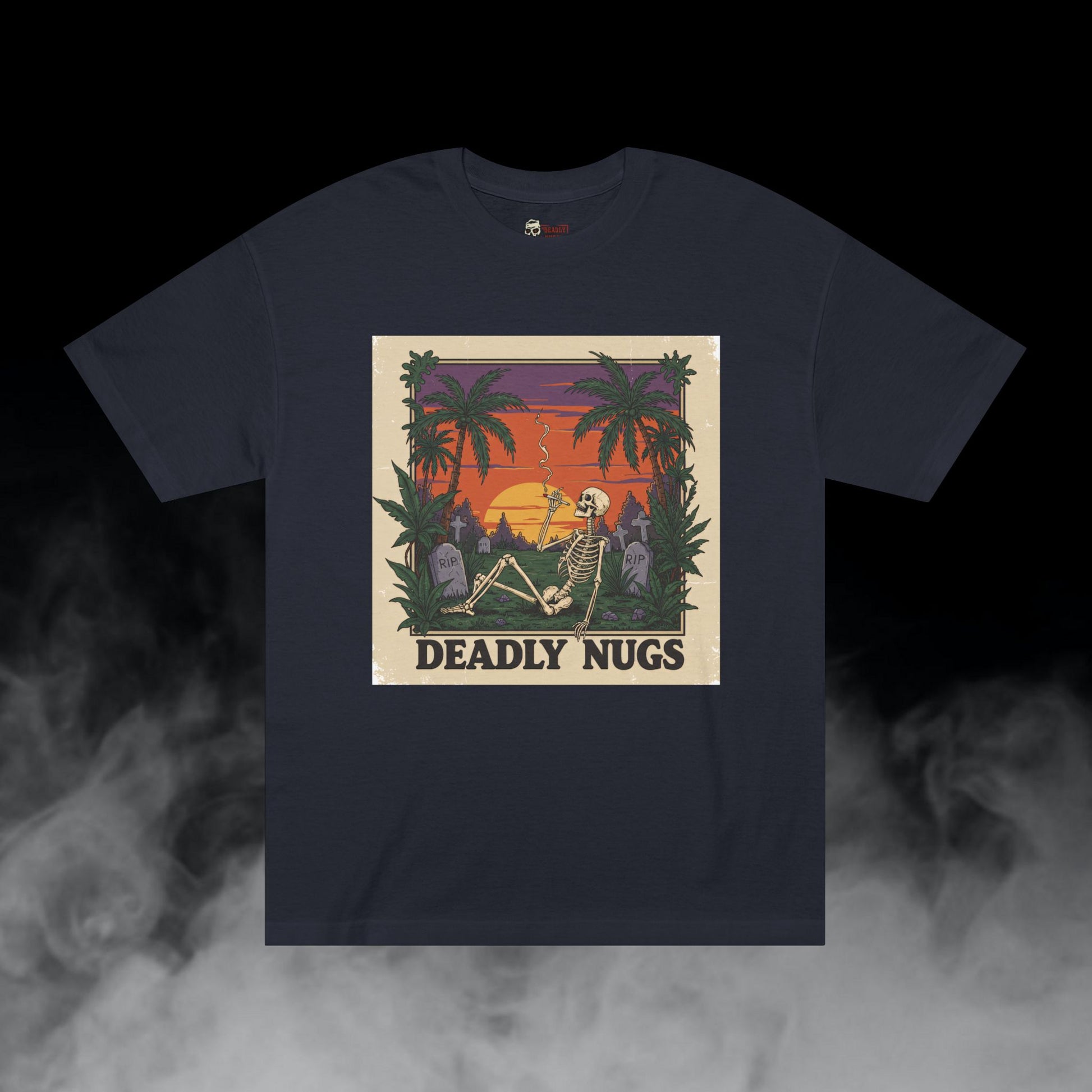 Deadly Nugs, Jungle Sunset T-Shirt, Premium, Unisex, Graphic T-Shirt, Black