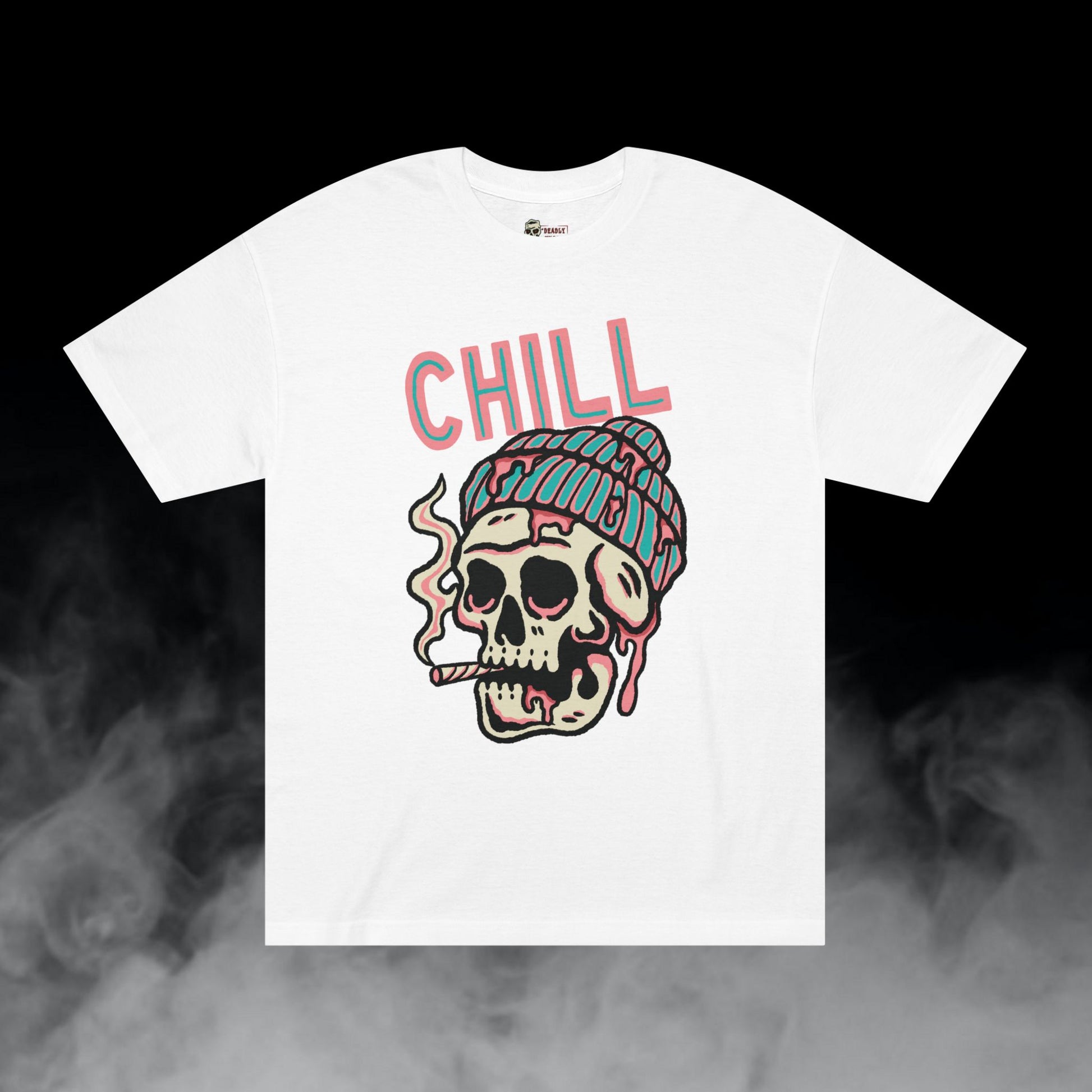 Deadly Nugs, Just Chill T-Shirt, Premium, Unisex, Graphic T-Shirt, White