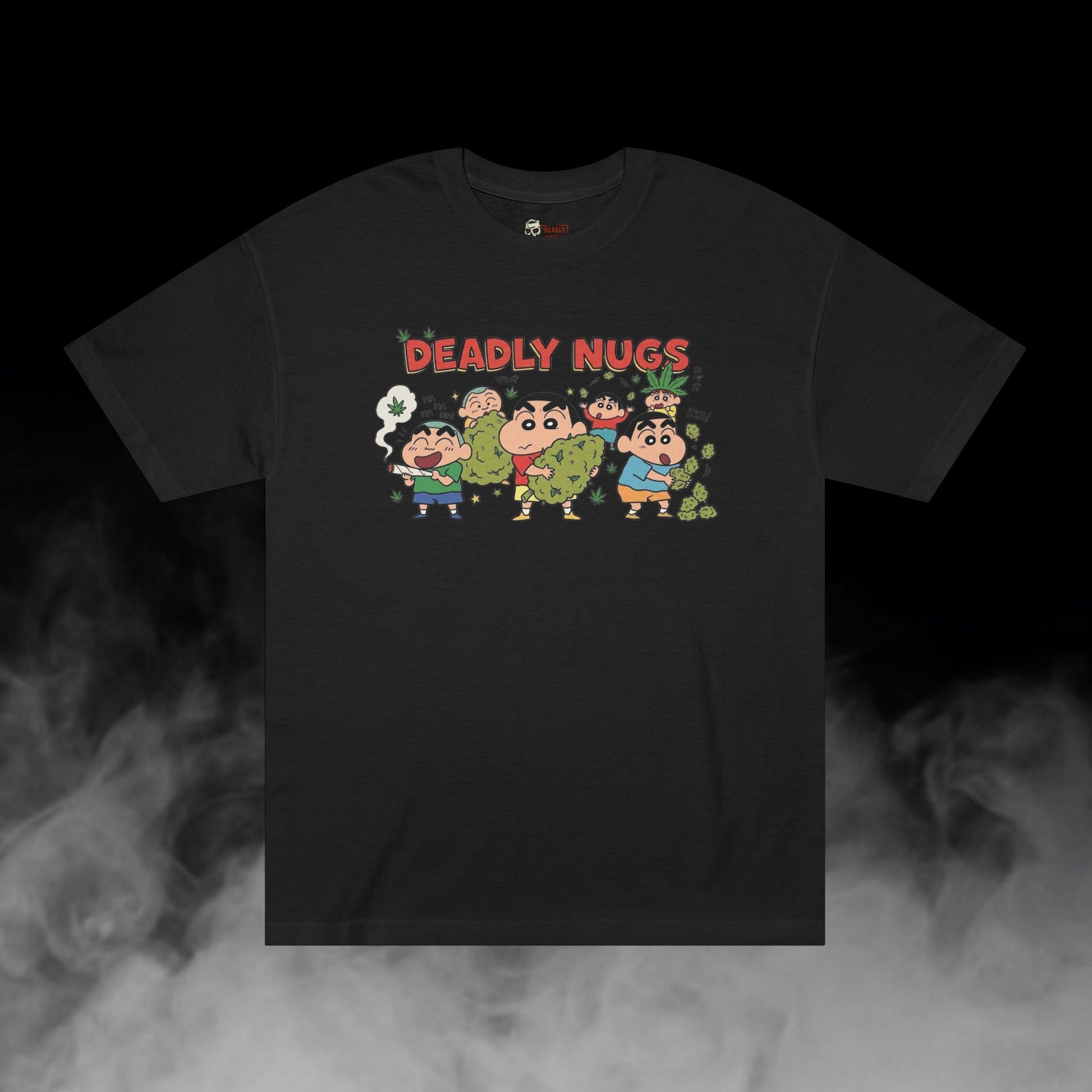 Deadly Nugs, Kasukabe Clique T-Shirt, Premium, Unisex, Graphic T-Shirt, Black, Front
