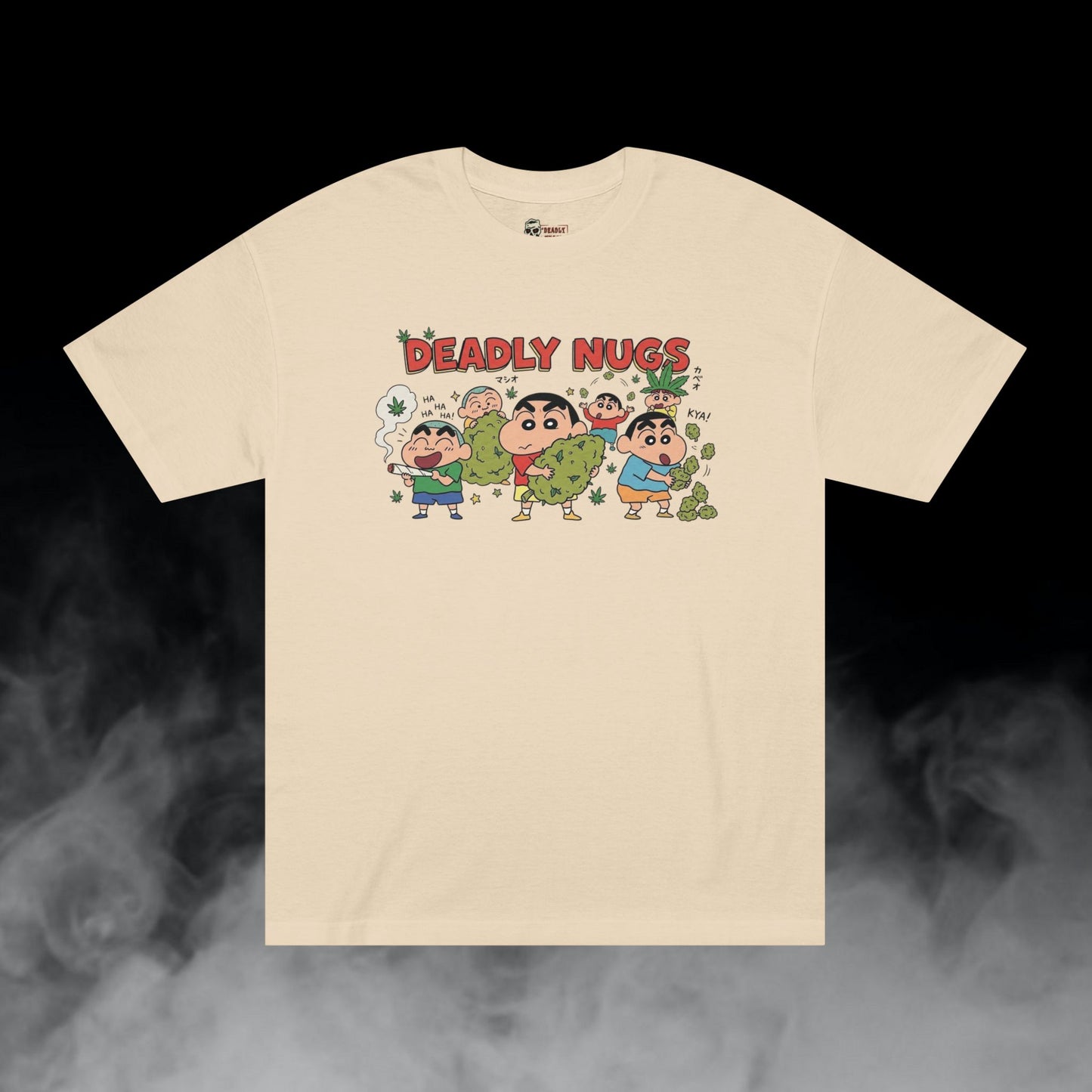 Deadly Nugs, Kasukabe Clique T-Shirt, Premium, Unisex, Graphic T-Shirt, Sand, Front