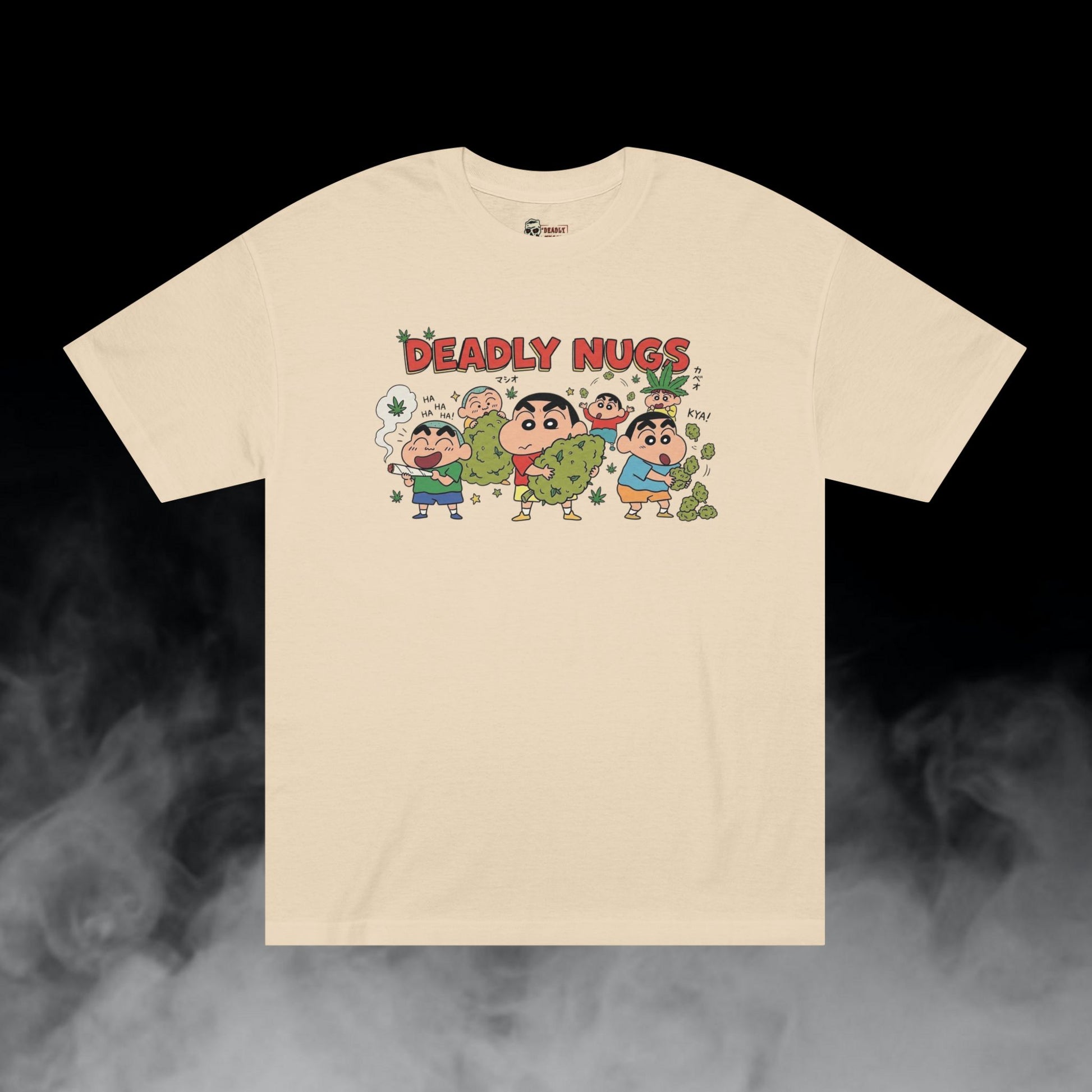 Deadly Nugs, Kasukabe Clique T-Shirt, Premium, Unisex, Graphic T-Shirt, Sand, Front