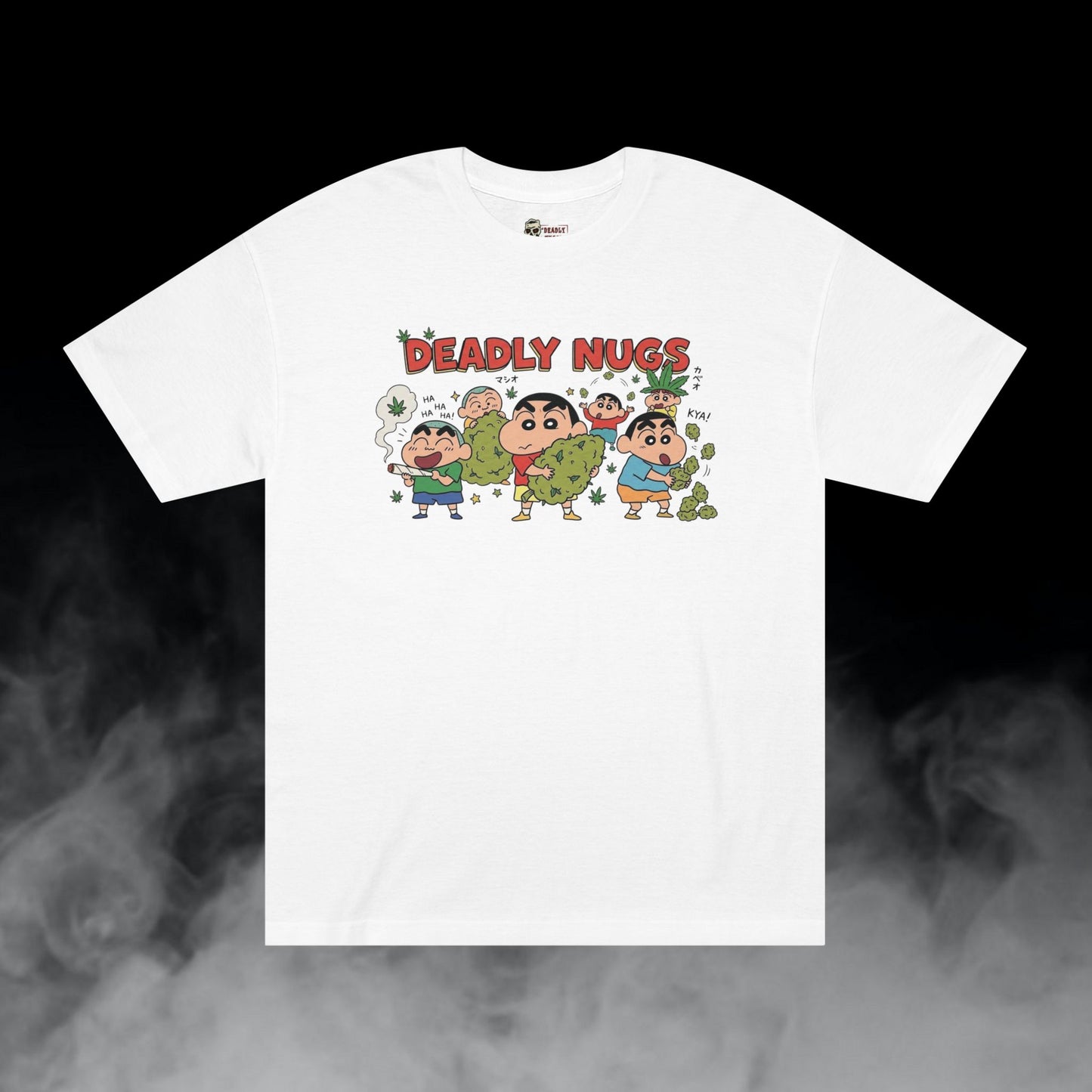 Deadly Nugs, Kasukabe Clique T-Shirt, Premium, Unisex, Graphic T-Shirt, White, Front