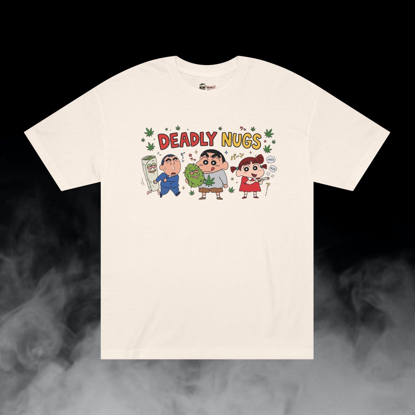 Deadly Nugs, Kasukabe Stash T-Shirt, Premium, Unisex, Graphic T-Shirt, Cream, Front
