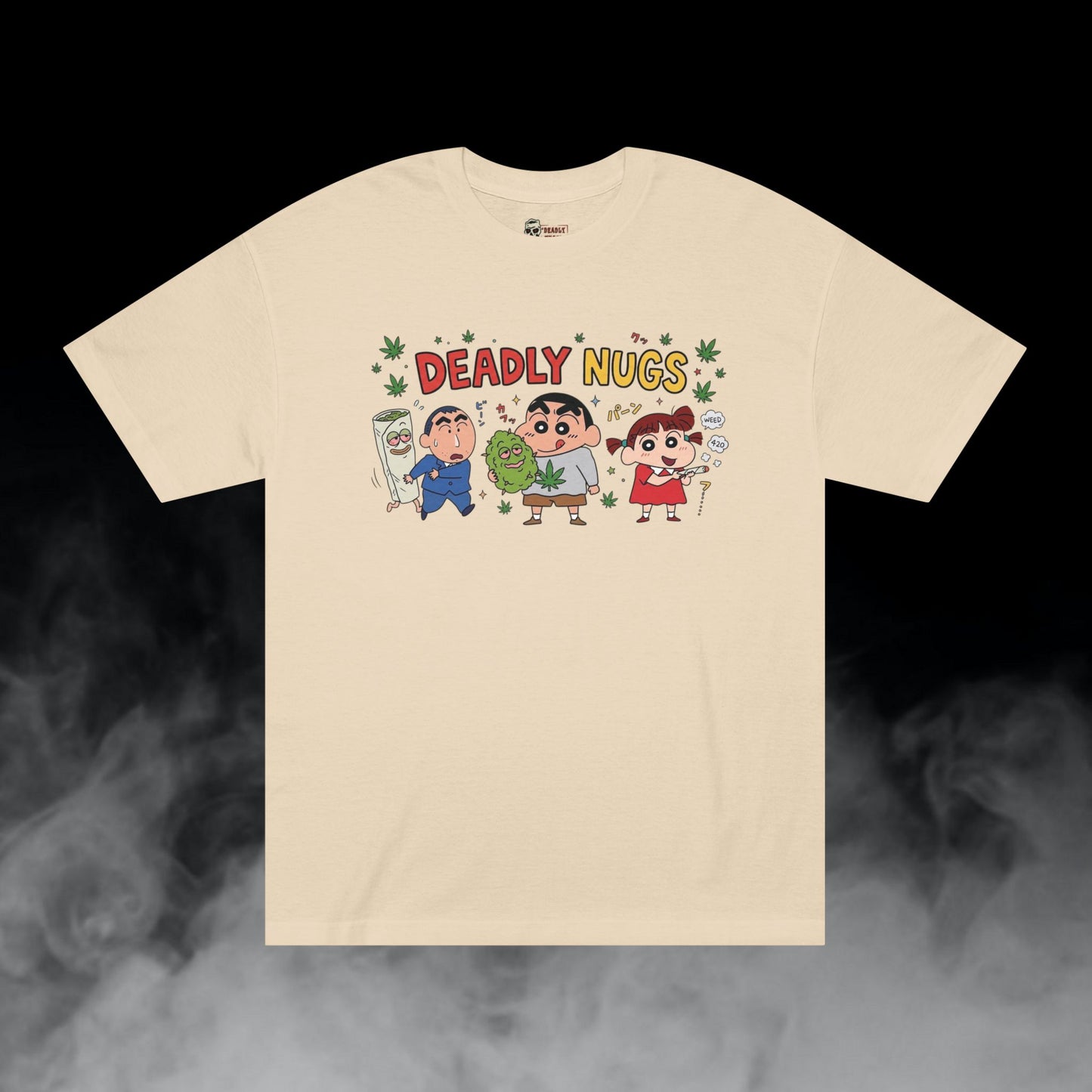 Deadly Nugs, Kasukabe Stash T-Shirt, Premium, Unisex, Graphic T-Shirt, Sand, Front