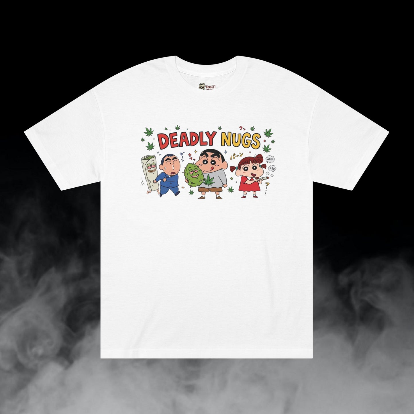 Deadly Nugs, Kasukabe Stash T-Shirt, Premium, Unisex, Graphic T-Shirt, White, Front
