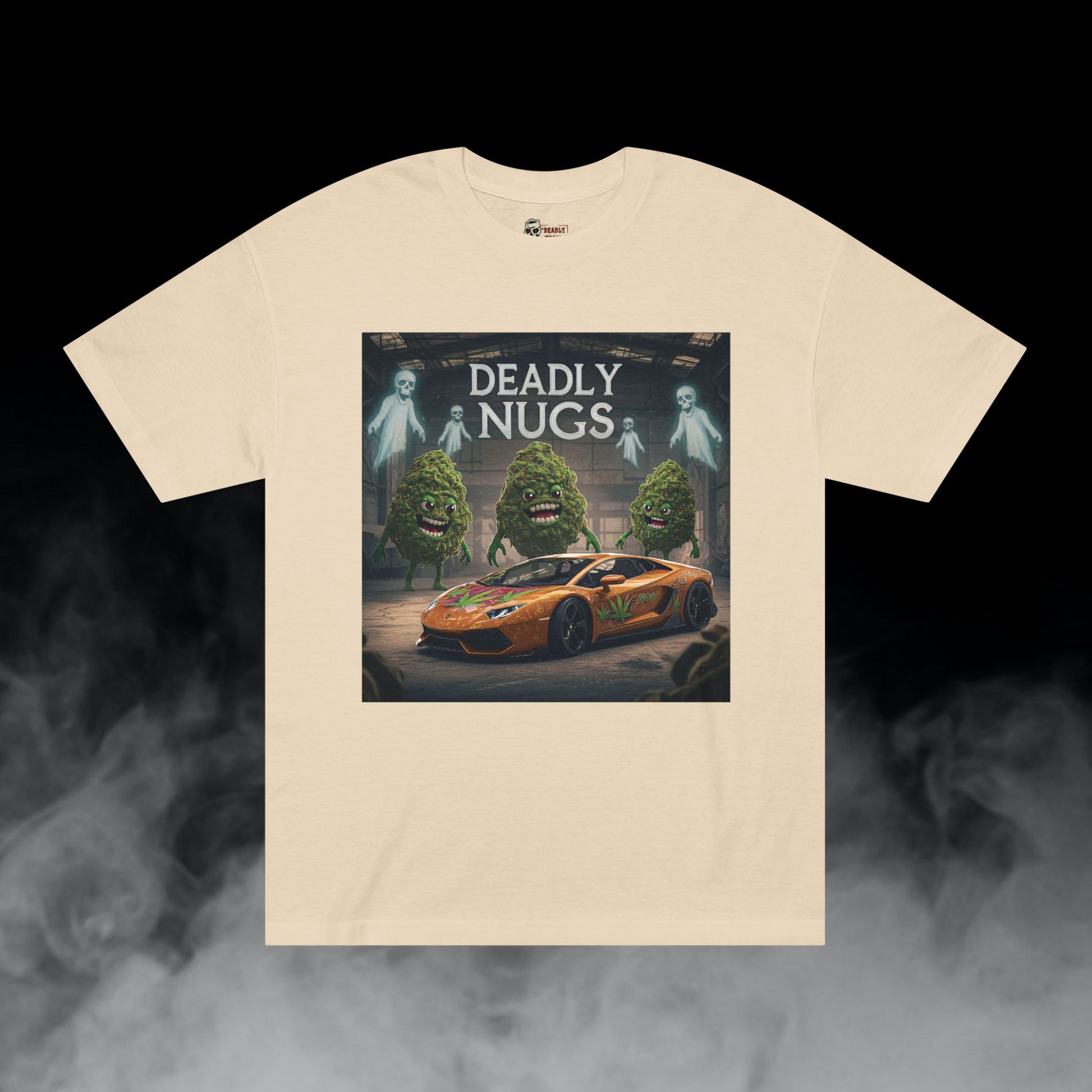 Deadly Nugs, Killer Lambo T-Shirt, Premium, Unisex, Graphic T-Shirt, Sand