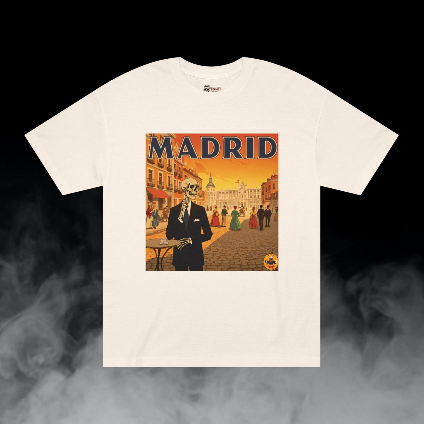 Deadly Nugs, Madrid II T-Shirt, Premium, Unisex, Graphic T-Shirt, Cream