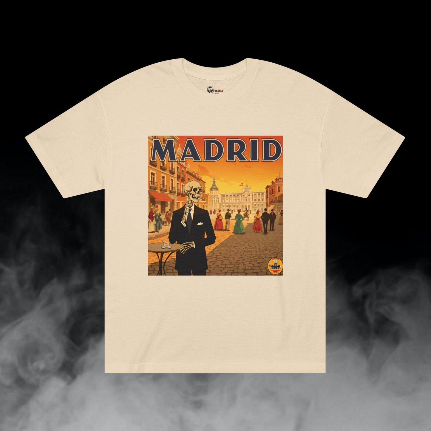 Deadly Nugs, Madrid II T-Shirt, Premium, Unisex, Graphic T-Shirt, Sand