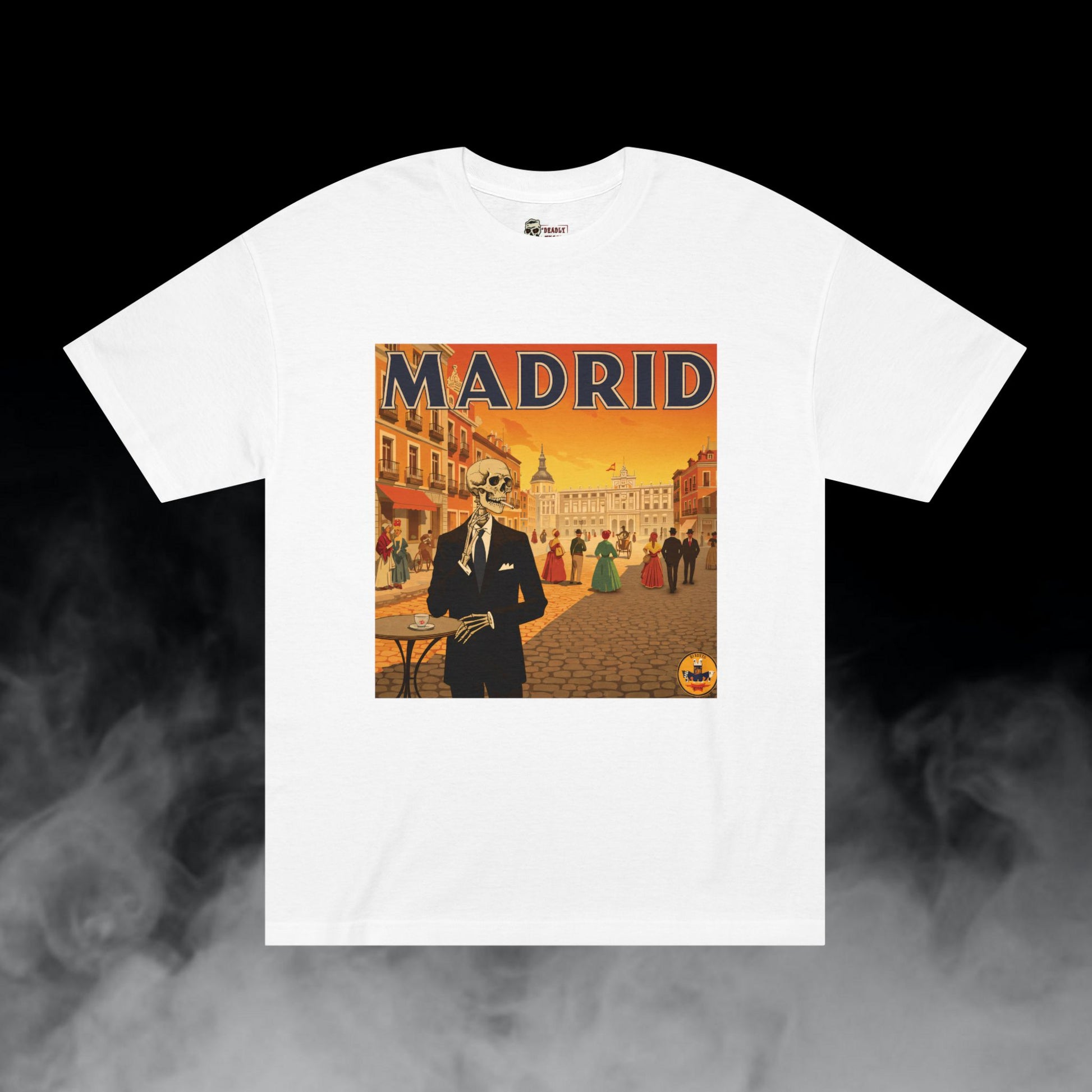 Deadly Nugs, Madrid II T-Shirt, Premium, Unisex, Graphic T-Shirt, White
