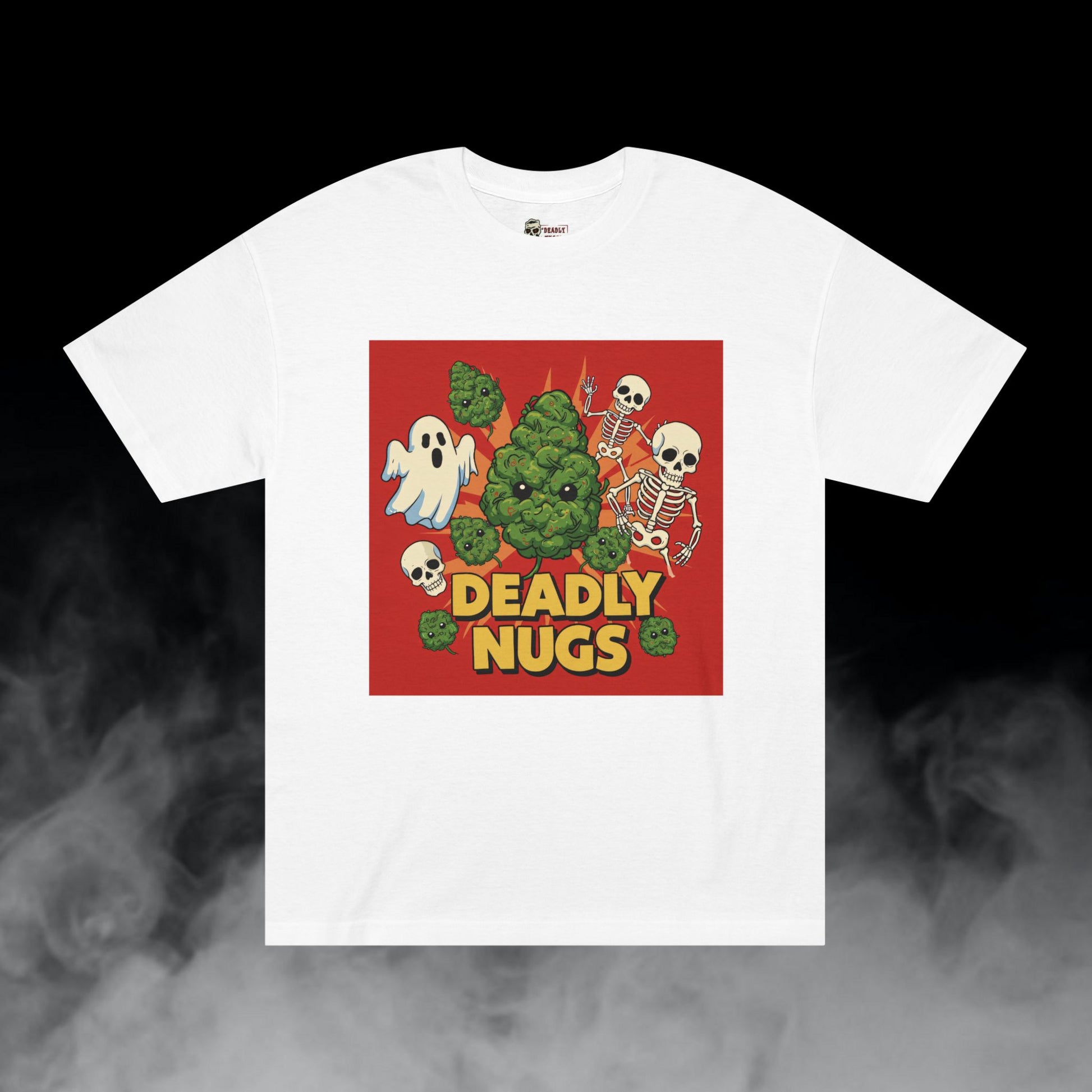 Deadly Nugs, Mean Mug T-Shirt, Premium, Unisex, Graphic T-Shirt, White