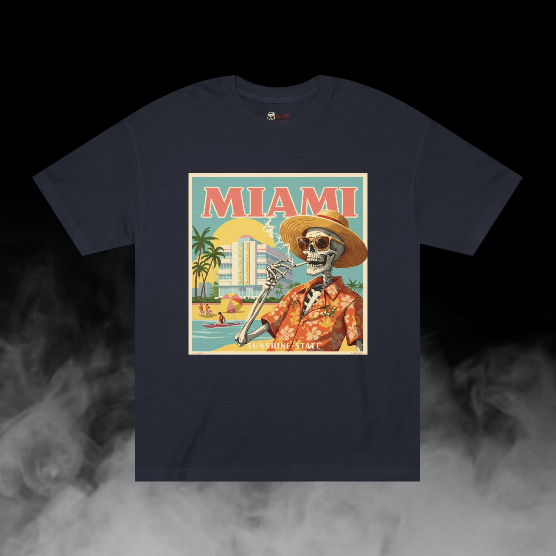 Deadly Nugs, Miami Sunshine T-Shirt, Premium, Unisex, Graphic T-Shirt, Black