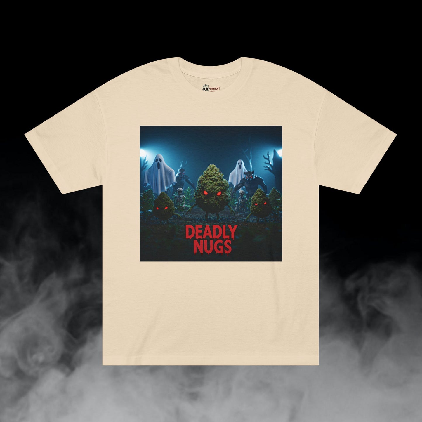 Deadly Nugs, Midnight Affair T-Shirt, Premium, Unisex, Graphic T-Shirt, Sand