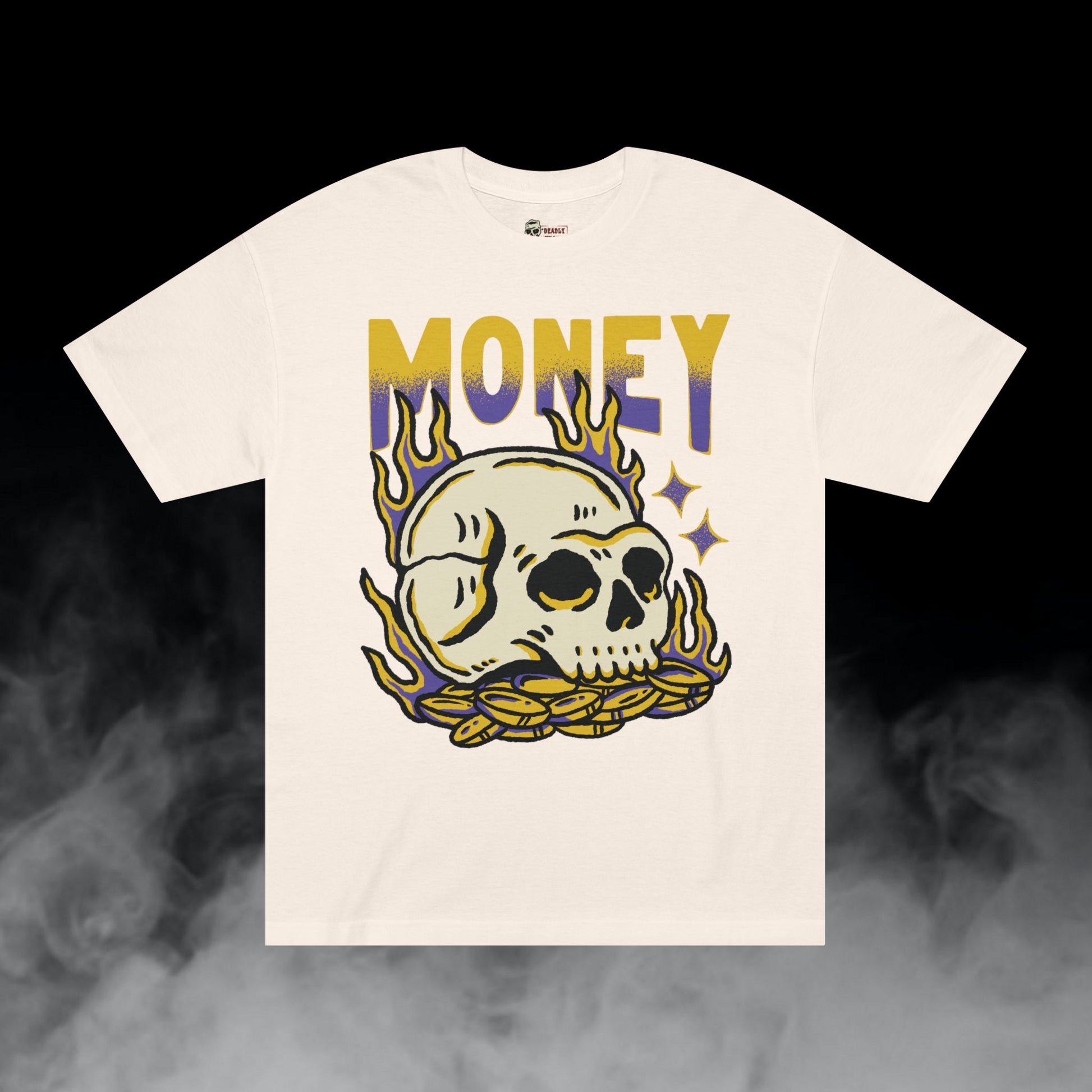 Deadly Nugs, Money T-Shirt, Premium, Unisex, Graphic T-Shirt, Cream