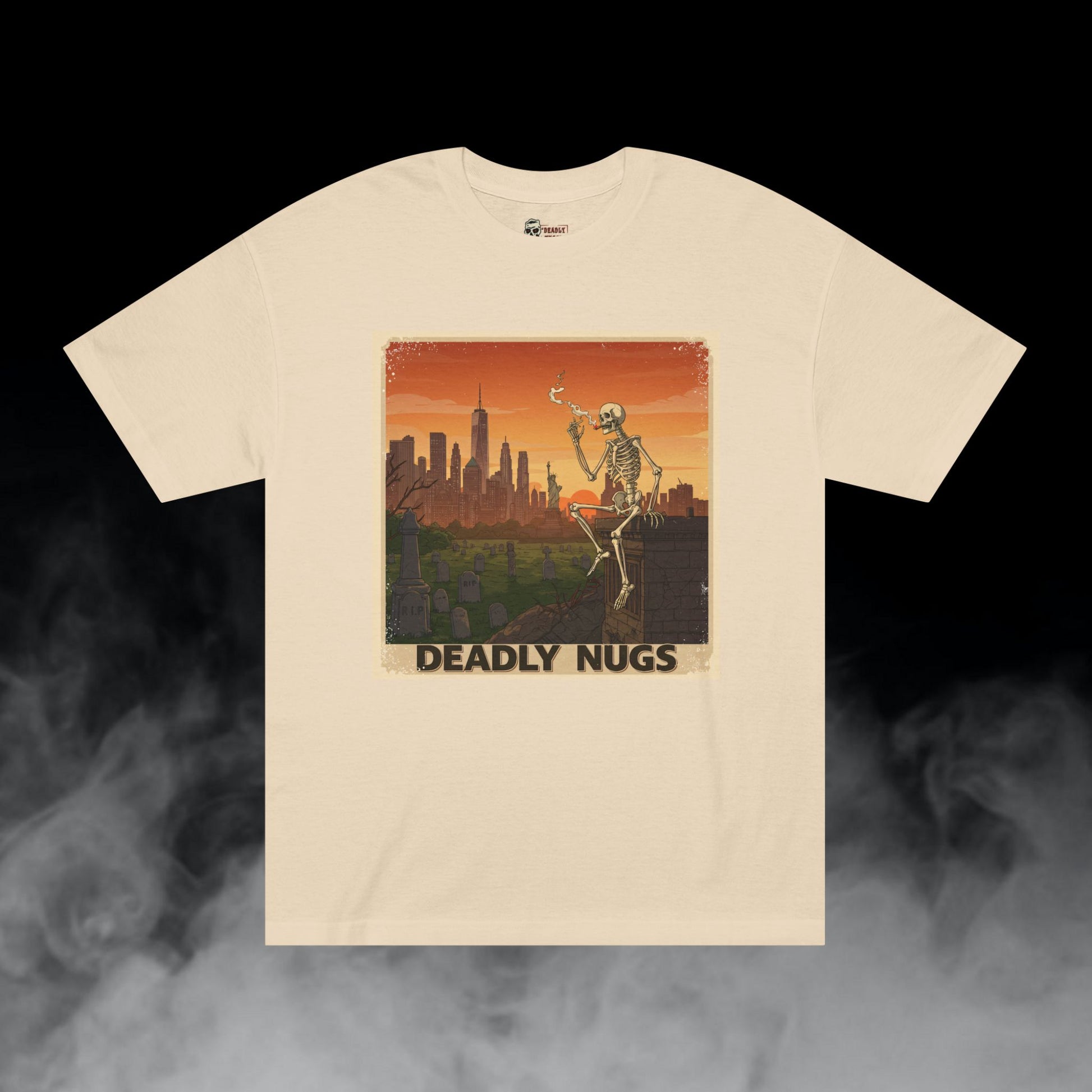 Deadly Nugs, NY High T-Shirt, Premium, Unisex, Graphic T-Shirt, Sand