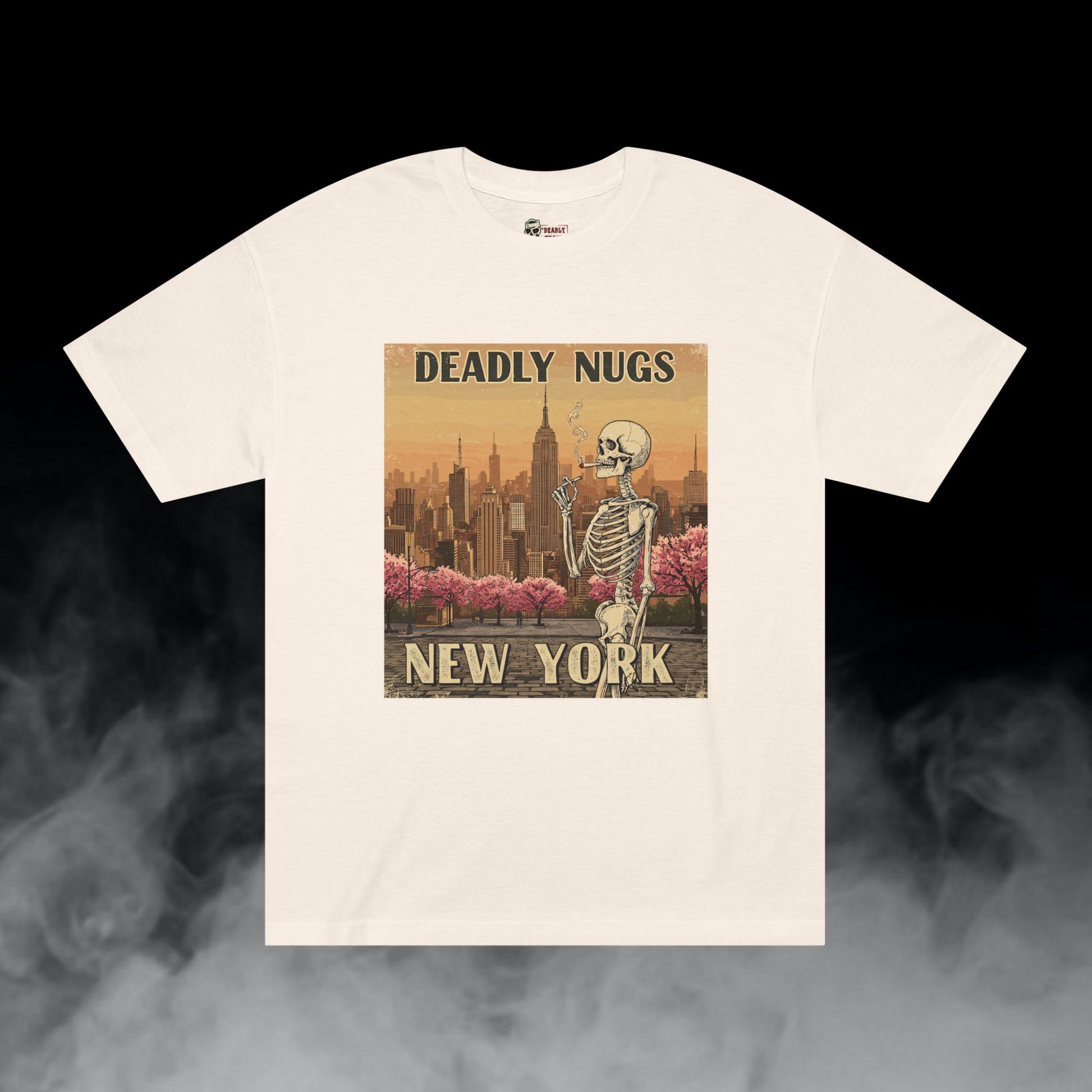 Deadly Nugs, New York Blossoms T-Shirt, Premium, Unisex, Graphic T-Shirt, Cream