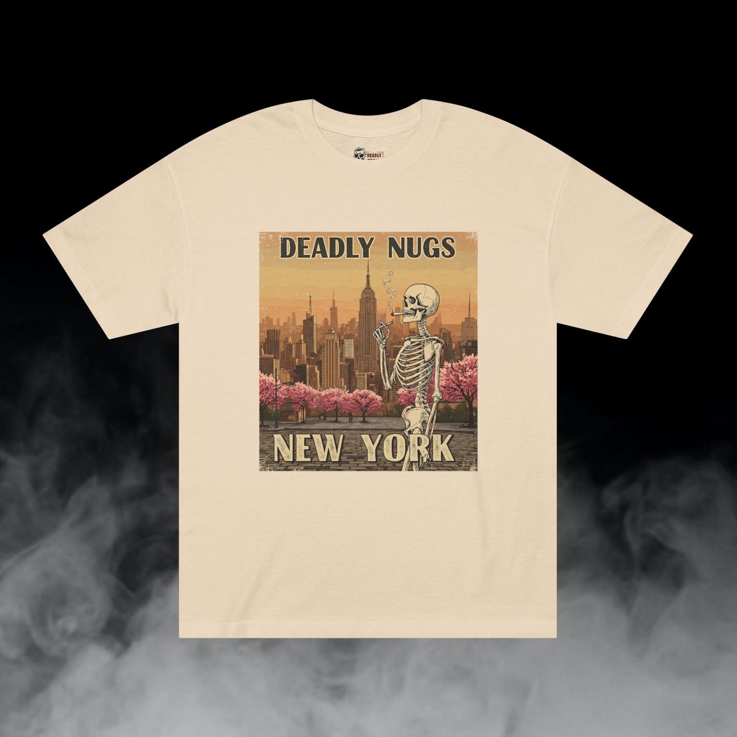 Deadly Nugs, New York Blossoms T-Shirt, Premium, Unisex, Graphic T-Shirt, Sand