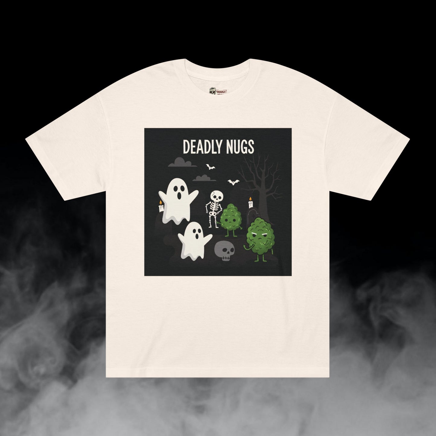 Deadly Nugs, Night Crawl T-Shirt, Premium, Unisex, Graphic T-Shirt, Cream