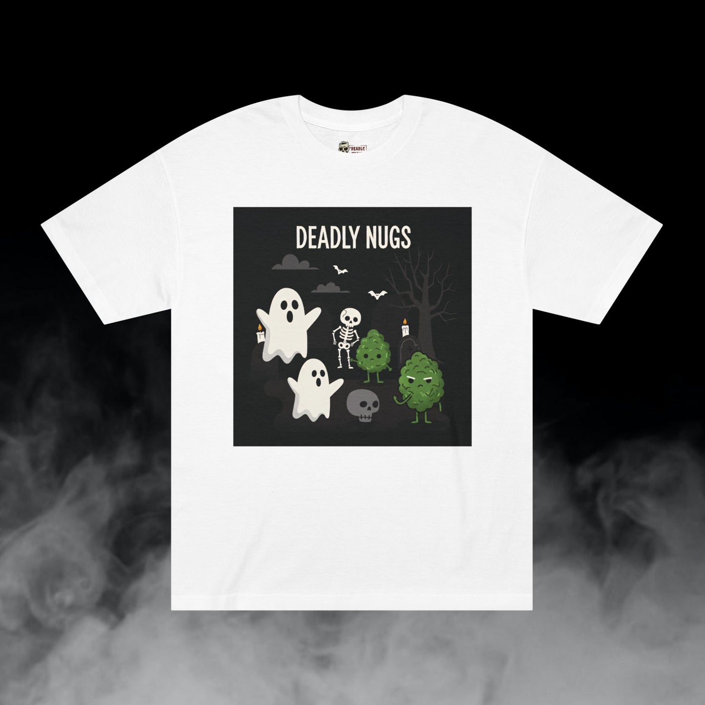 Deadly Nugs, Night Crawl T-Shirt, Premium, Unisex, Graphic T-Shirt, White