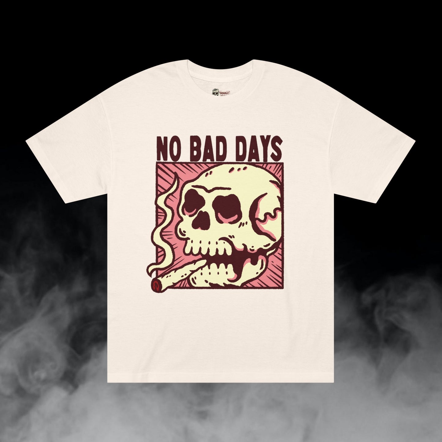 Deadly Nugs, No Bad Days T-Shirt, Premium, Unisex, Graphic T-Shirt, Cream