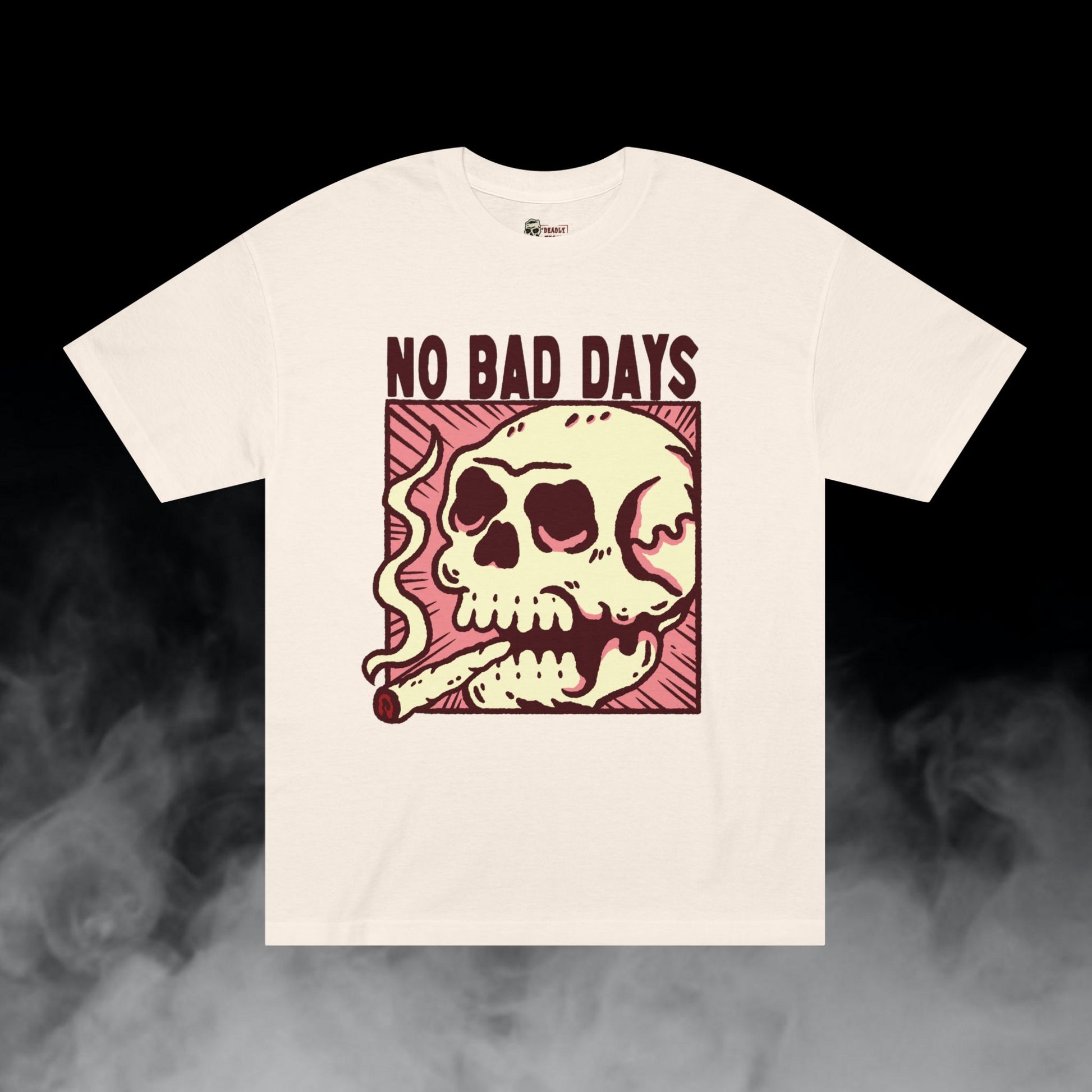 Deadly Nugs, No Bad Days T-Shirt, Premium, Unisex, Graphic T-Shirt, Cream