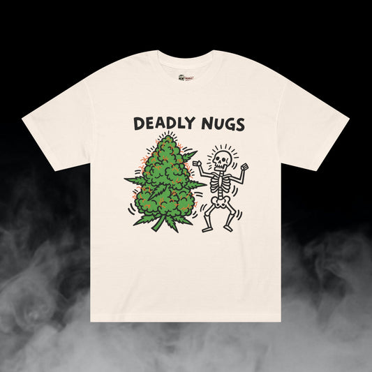 Deadly Nugs, Nug Vibes T-Shirt, Premium, Unisex, Graphic T-Shirt, Cream