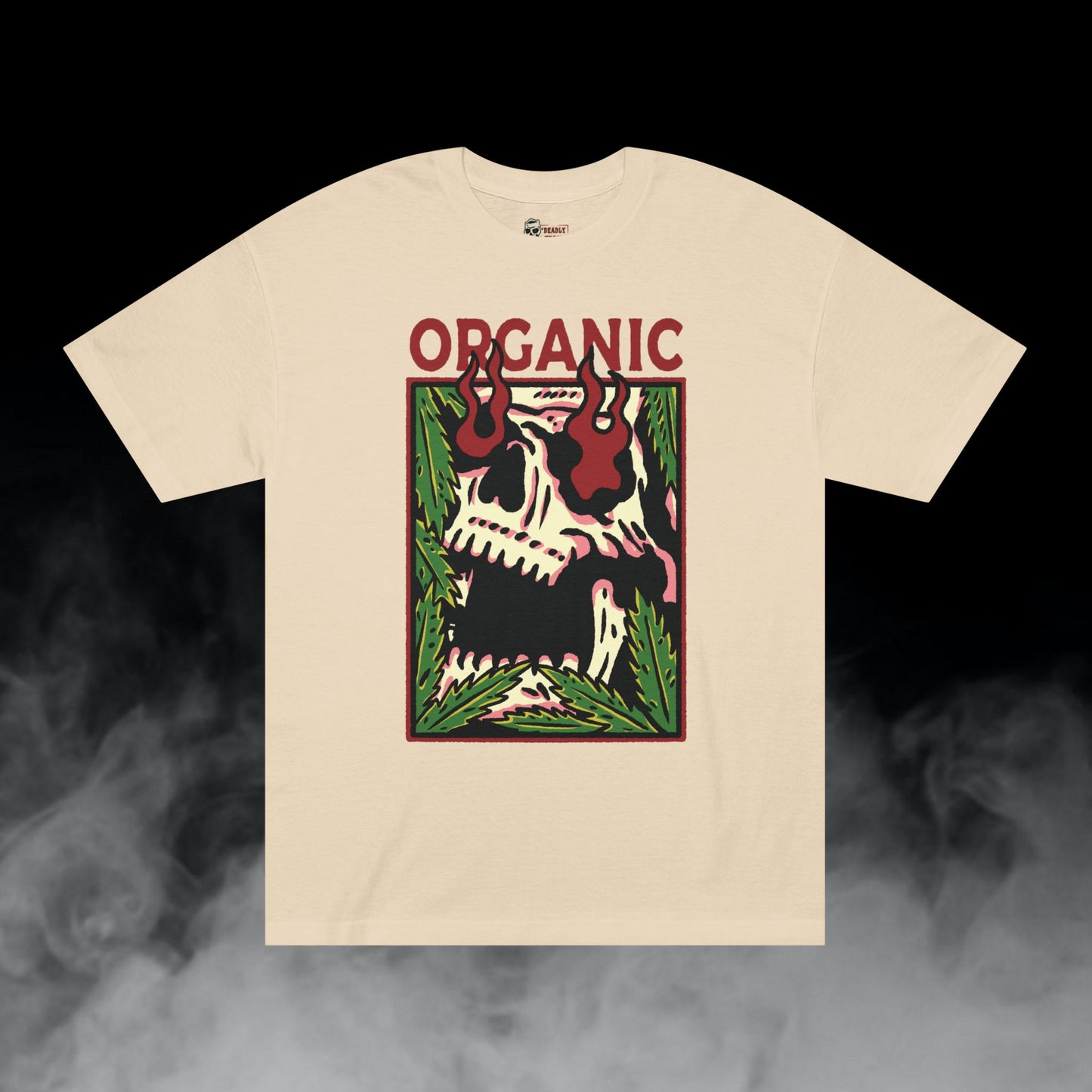 Deadly Nugs, Organic T-Shirt, Premium, Unisex, Graphic T-Shirt, Sand