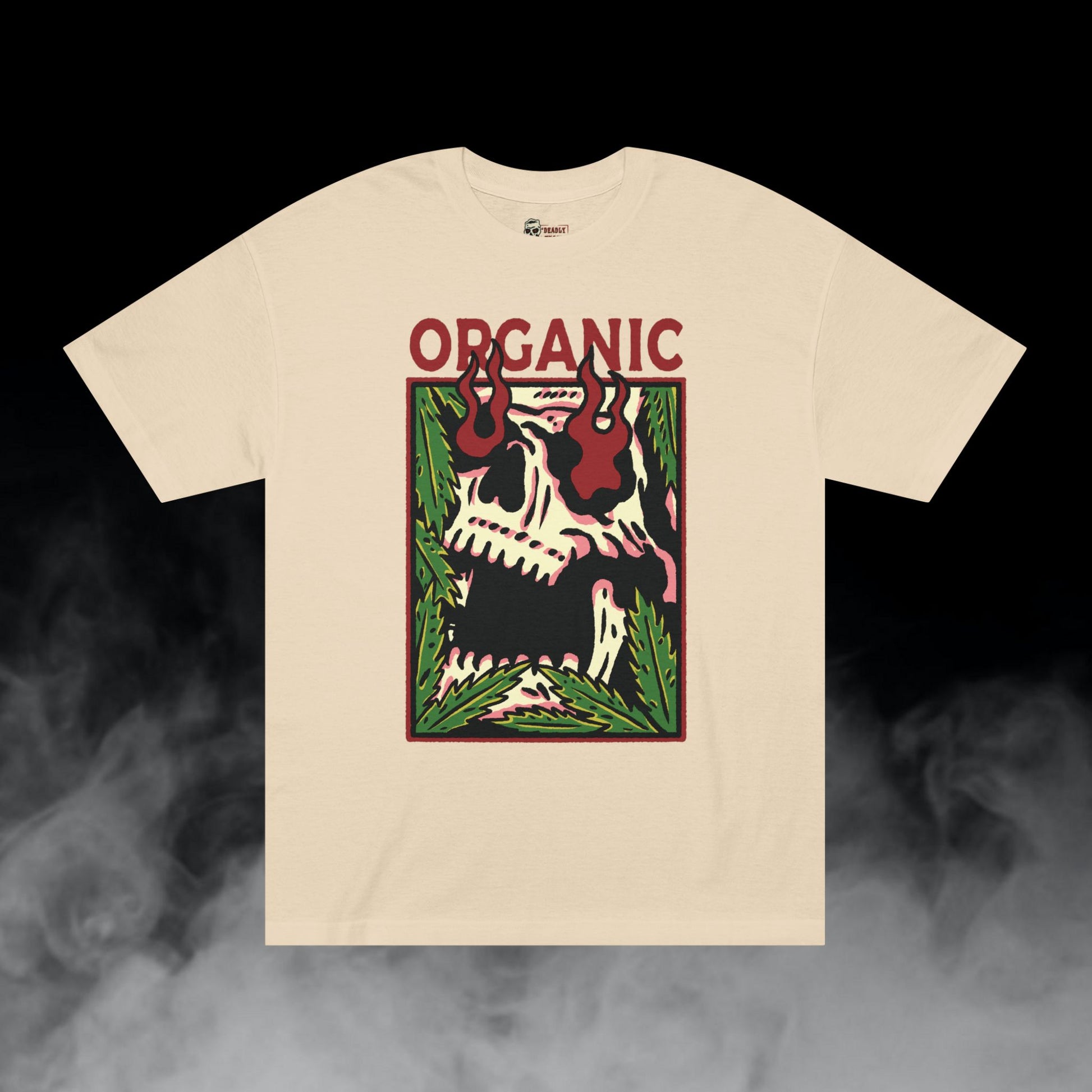 Deadly Nugs, Organic T-Shirt, Premium, Unisex, Graphic T-Shirt, Sand