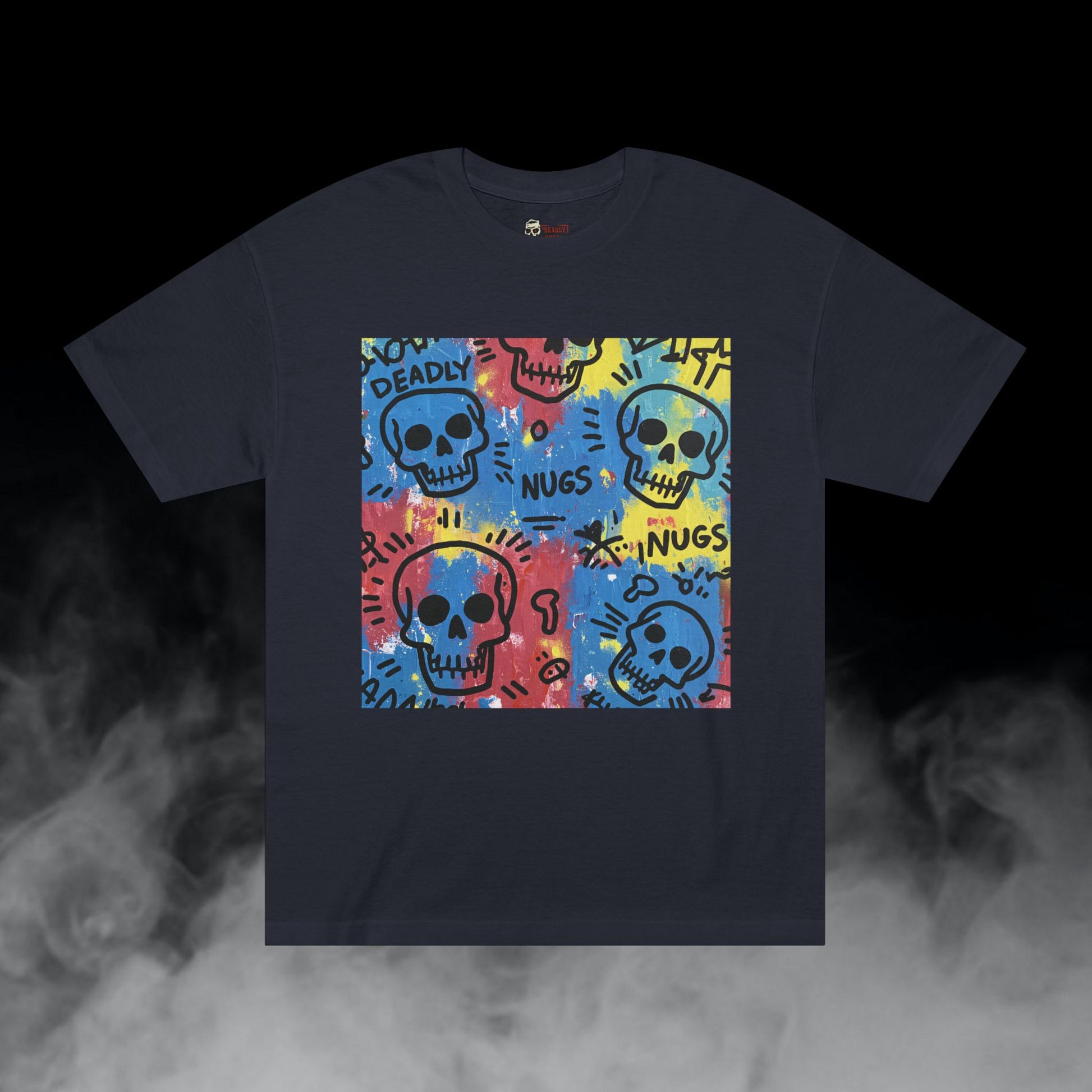 Deadly Nugs, Paint Mosaic T-Shirt, Premium, Unisex, Graphic T-Shirt, Black