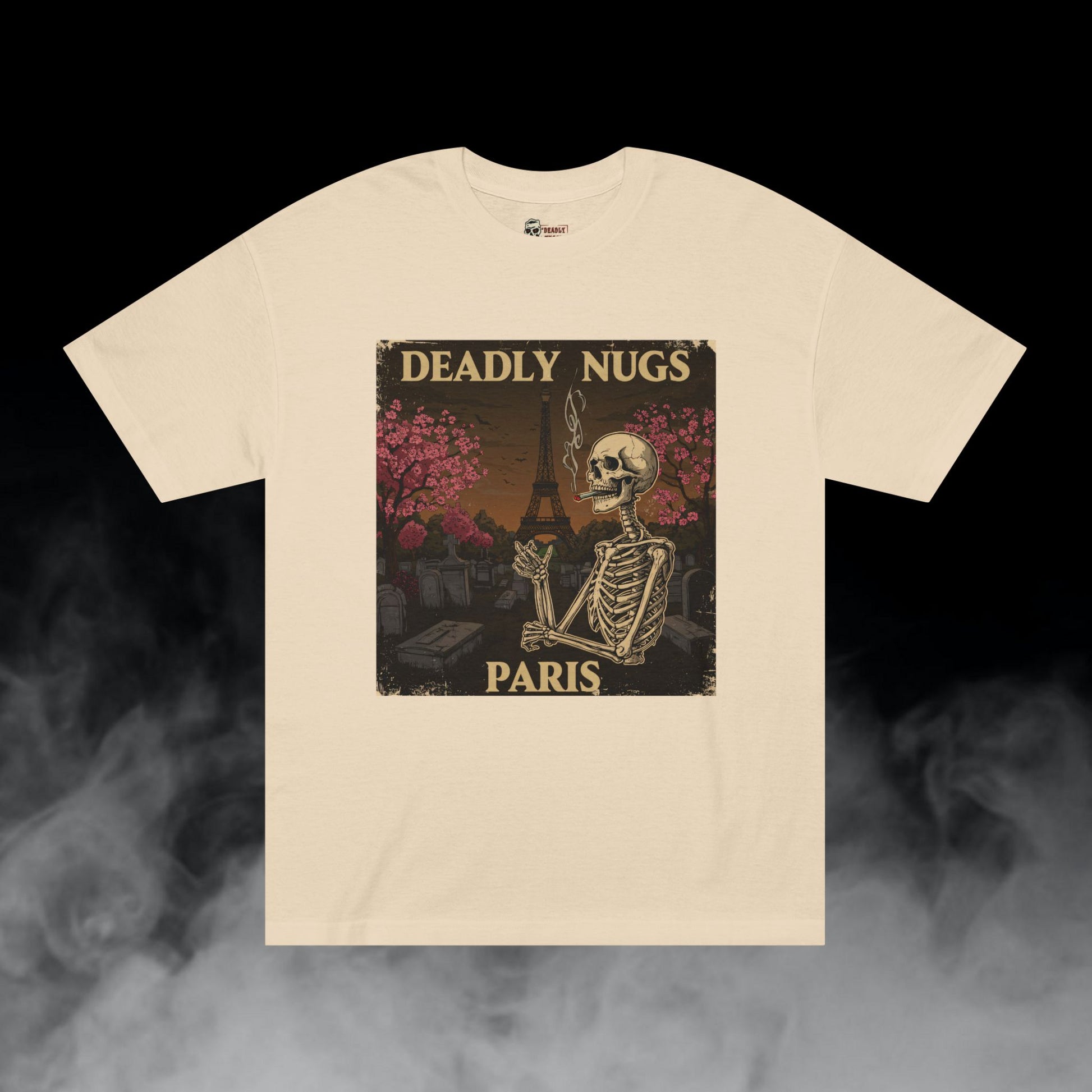 Deadly Nugs, Paris Blossoms T-Shirt, Premium, Unisex, Graphic T-Shirt, Sand