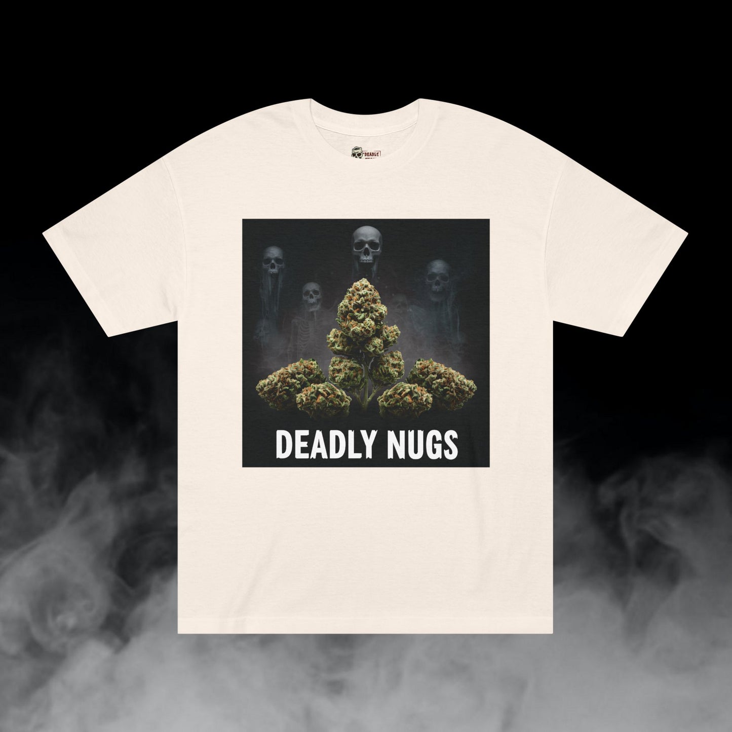 Deadly Nugs, Phantom Kush T-Shirt, Premium, Unisex, Graphic T-Shirt, Cream