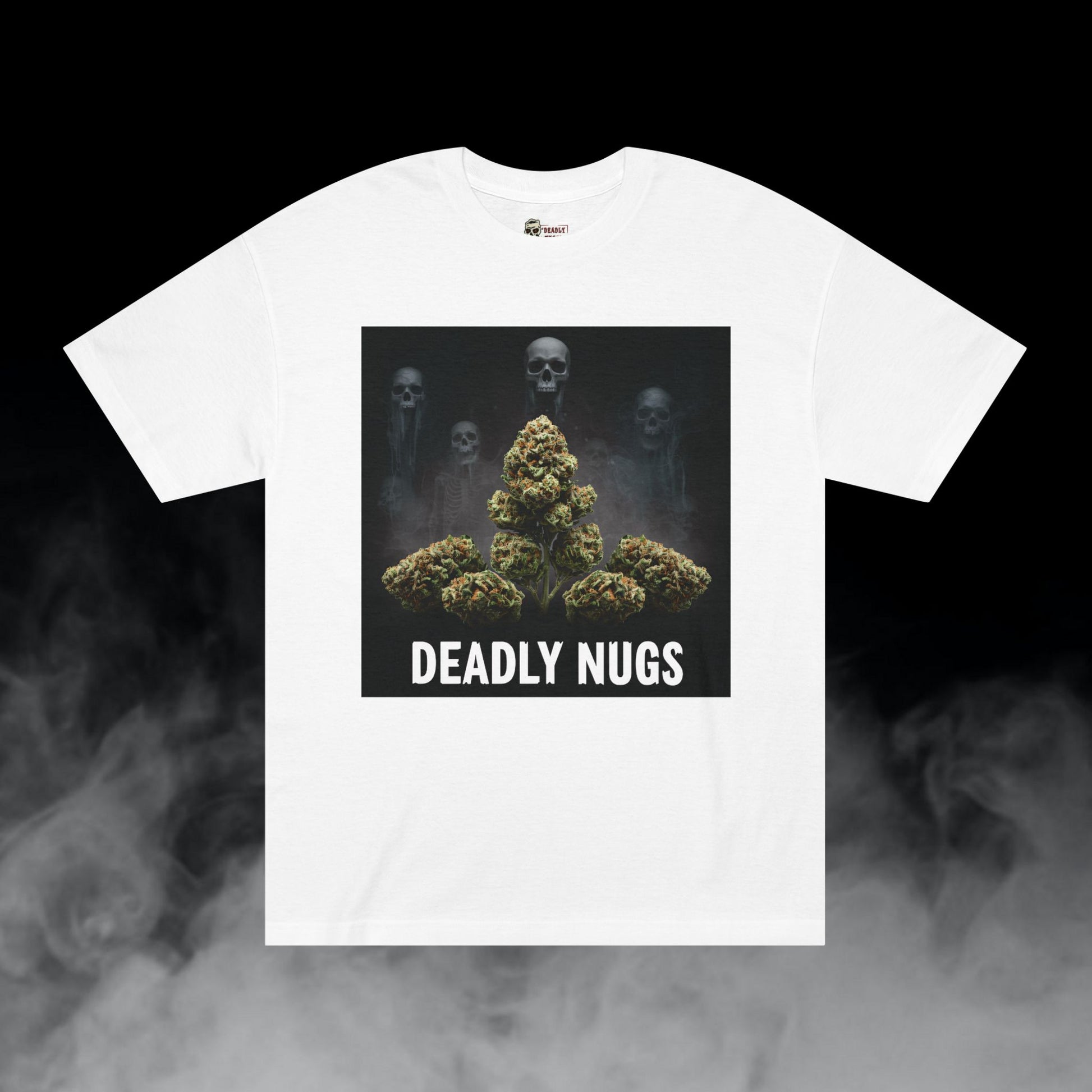 Deadly Nugs, Phantom Kush T-Shirt, Premium, Unisex, Graphic T-Shirt, White