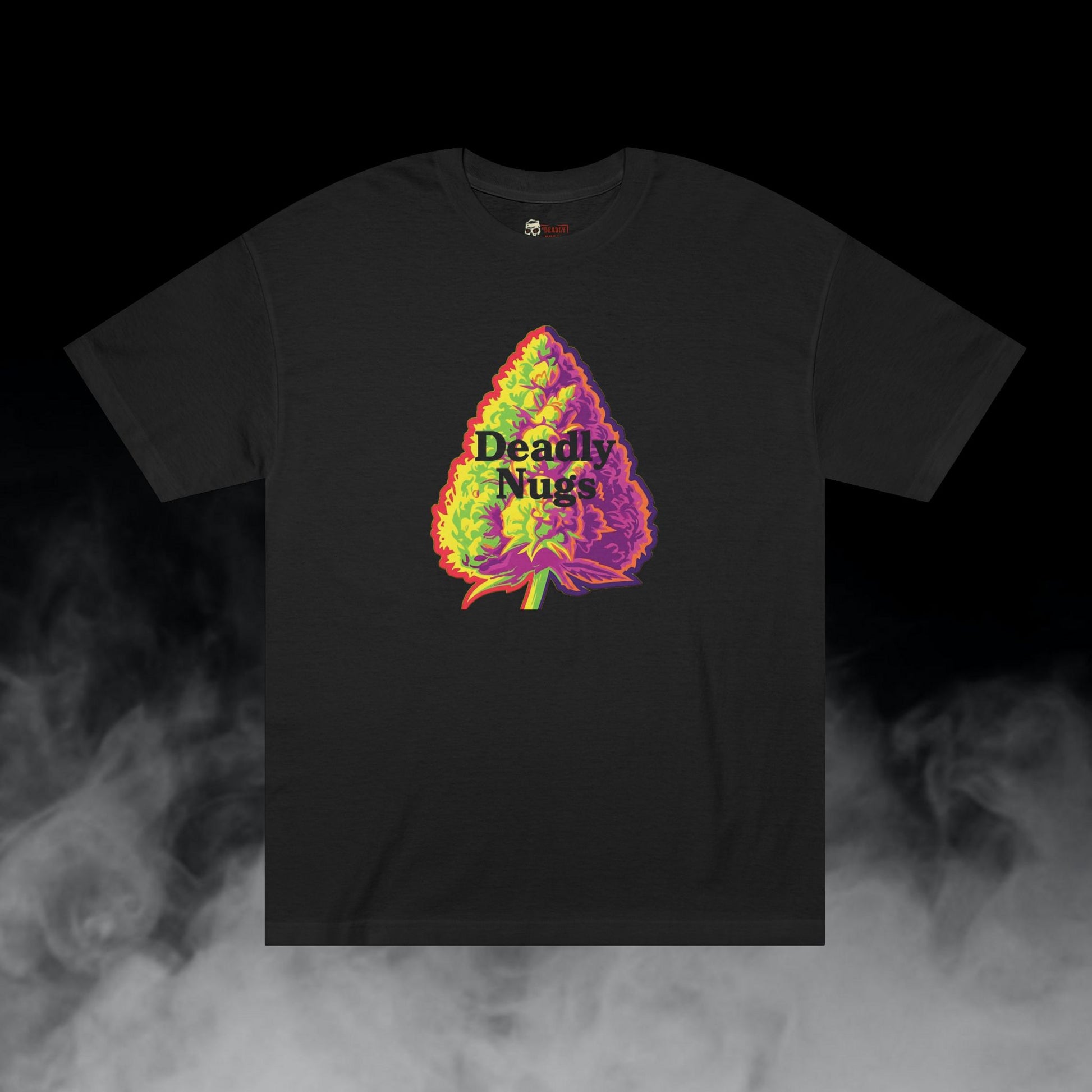 Deadly Nugs, Pop-Art Bud T-Shirt, Premium, Unisex, Graphic T-Shirt, Black, Front