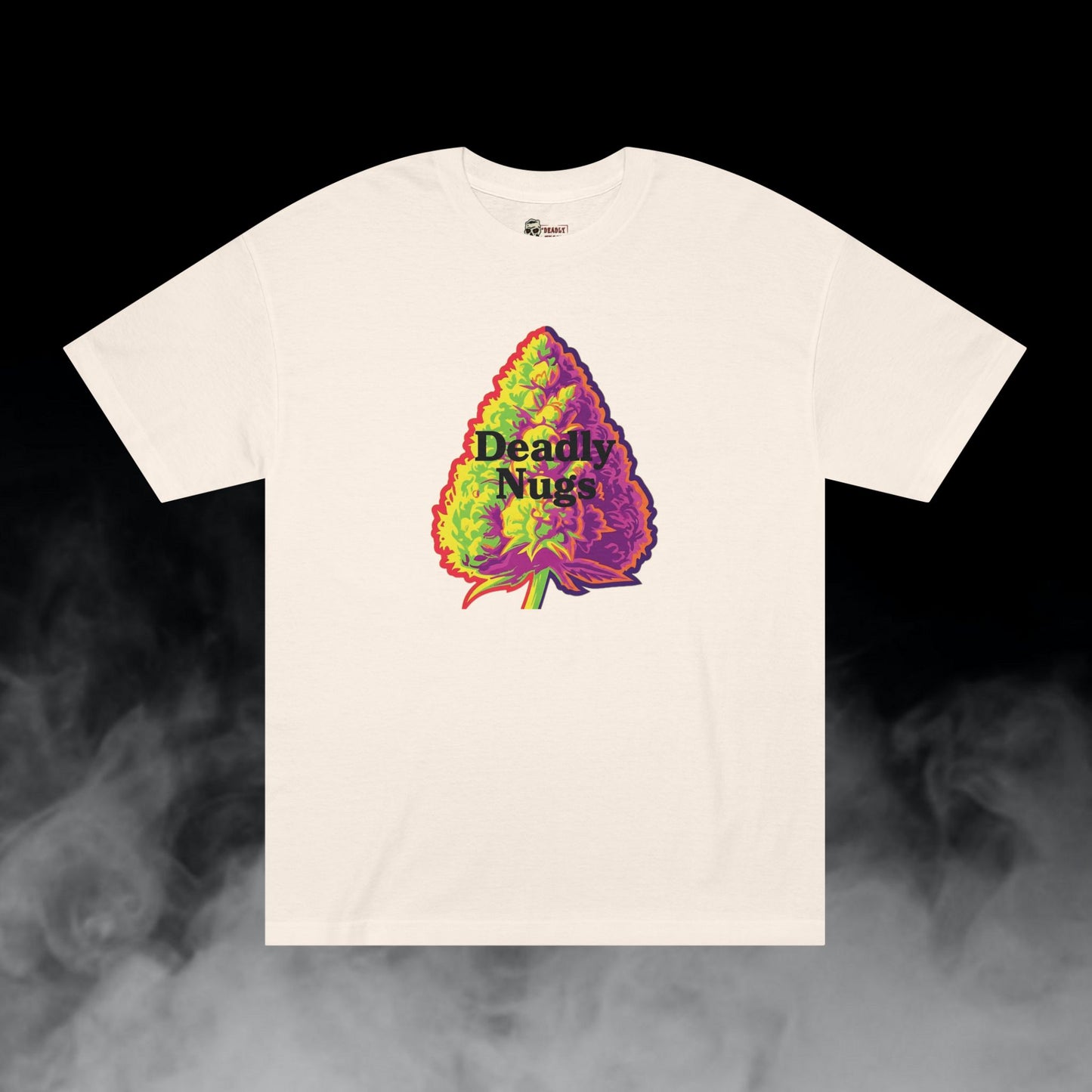 Deadly Nugs, Pop-Art Bud T-Shirt, Premium, Unisex, Graphic T-Shirt, Cream, Front