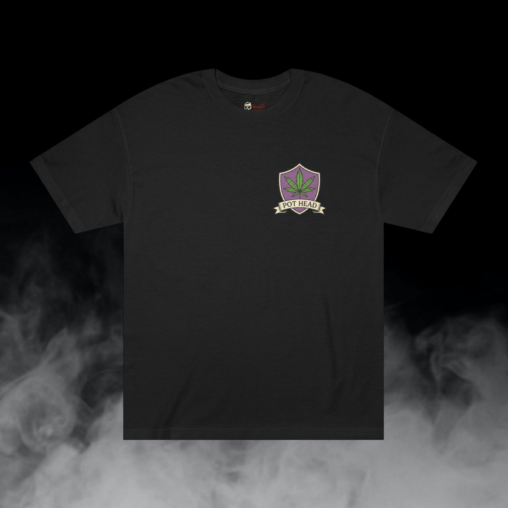 Deadly Nugs, Pot Head Official T-Shirt, Premium, Unisex, Graphic T-Shirt, Black, Front