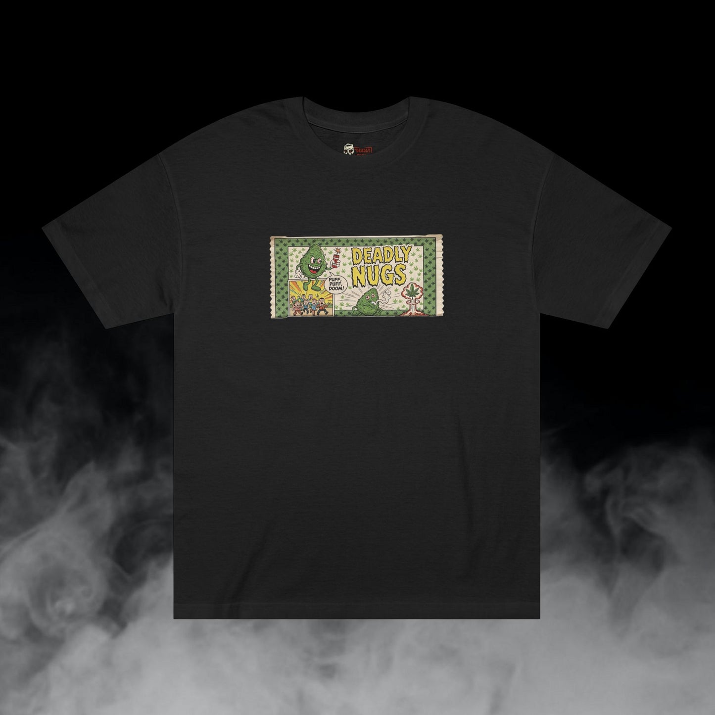 Deadly Nugs, Puff Puff Doom T-Shirt, Premium, Unisex, Graphic T-Shirt, Black