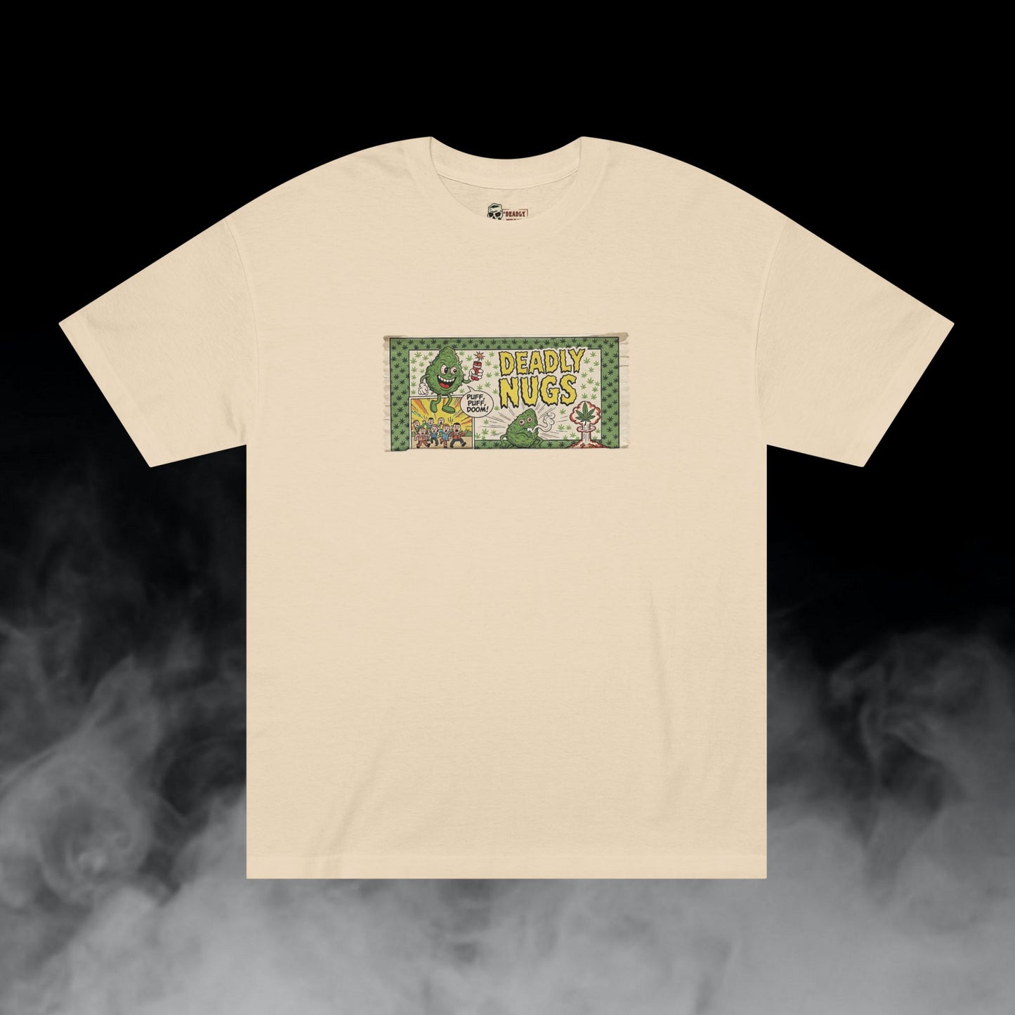 Deadly Nugs, Puff Puff Doom T-Shirt, Premium, Unisex, Graphic T-Shirt, Sand