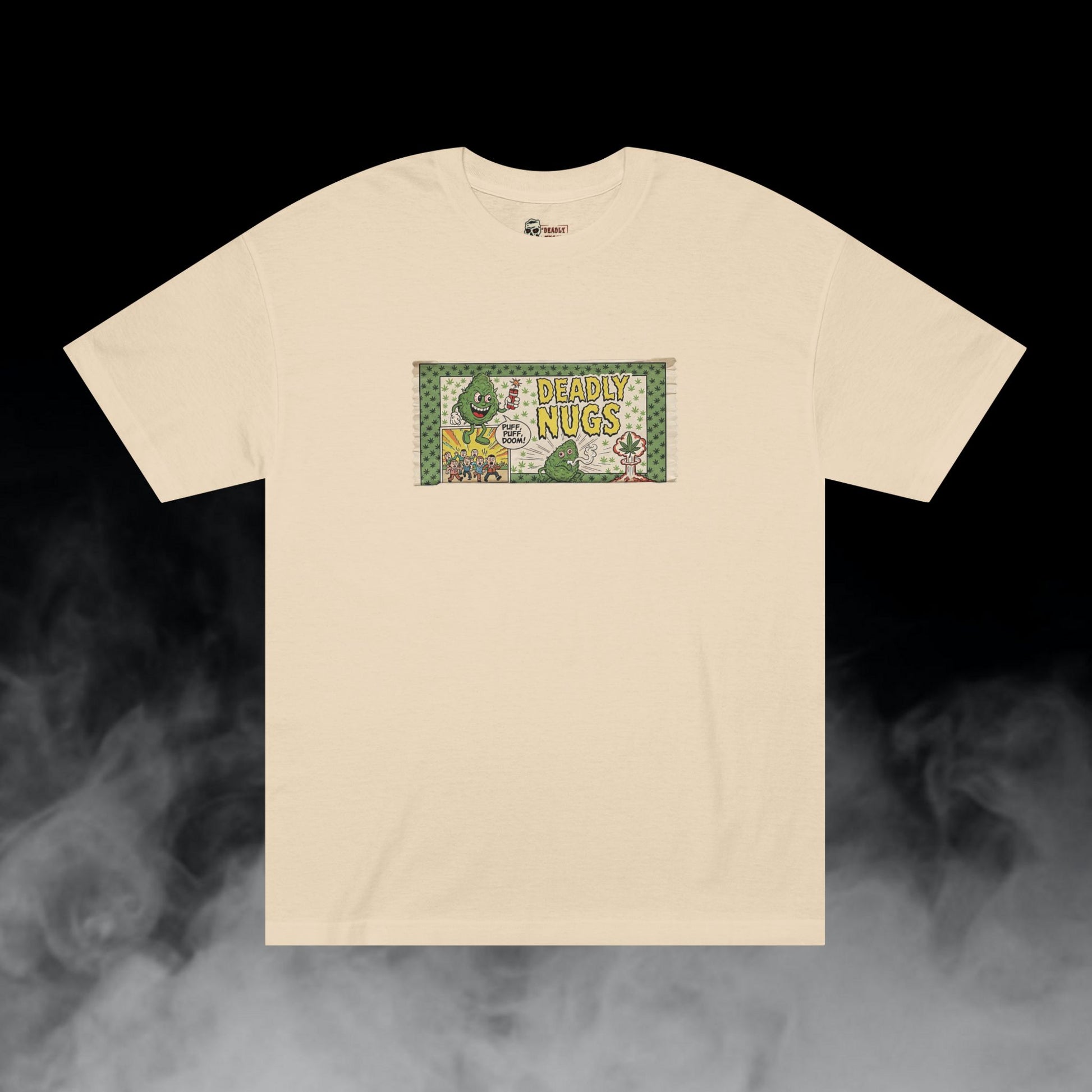 Deadly Nugs, Puff Puff Doom T-Shirt, Premium, Unisex, Graphic T-Shirt, Sand