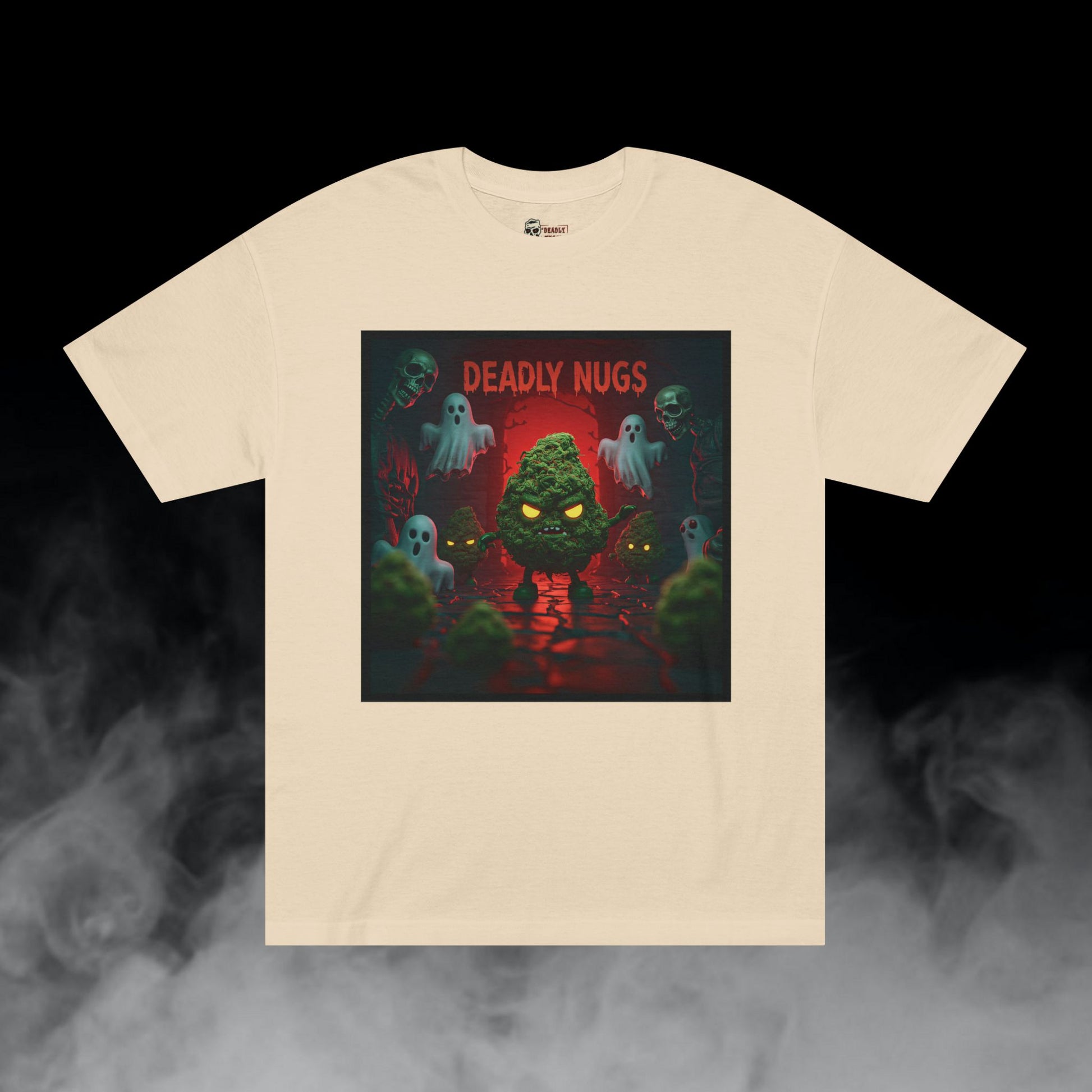 Deadly Nugs, Raisin' Hell T-Shirt, Premium, Unisex, Graphic T-Shirt, Sand