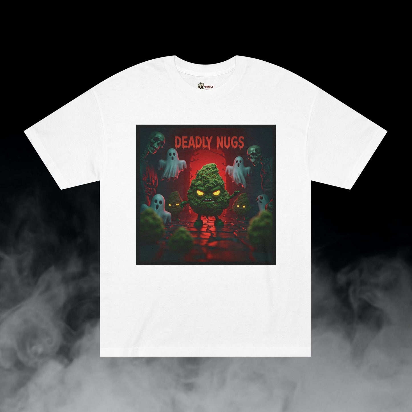 Deadly Nugs, Raisin' Hell T-Shirt, Premium, Unisex, Graphic T-Shirt, White