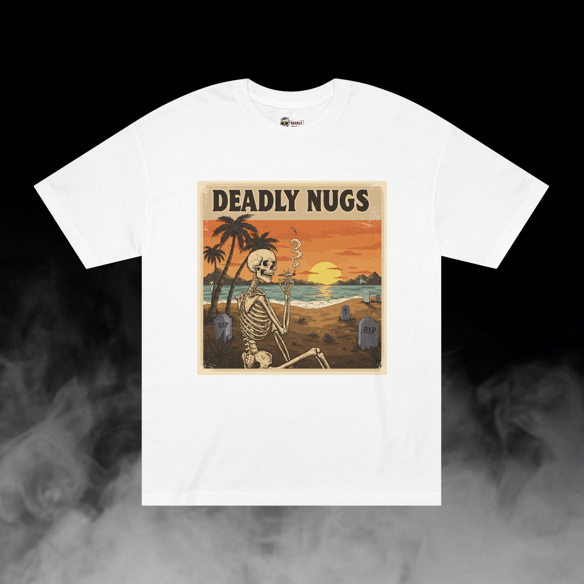 Deadly Nugs, Rest In Peace T-Shirt, Premium, Unisex, Graphic T-Shirt, White