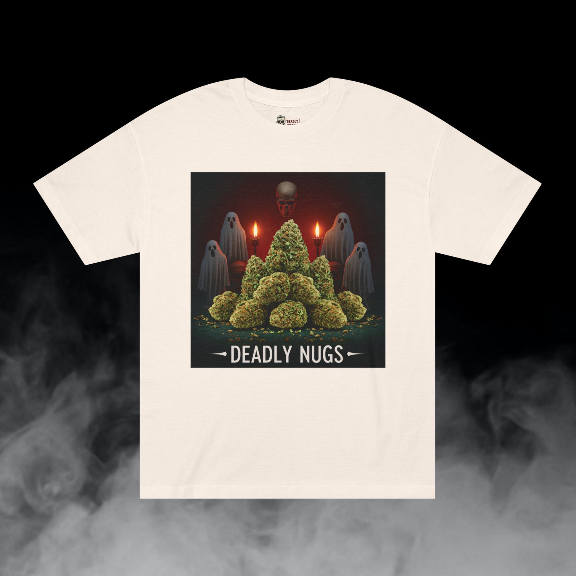 Deadly Nugs, Ritual Flame T-Shirt, Premium, Unisex, Graphic T-Shirt, Cream