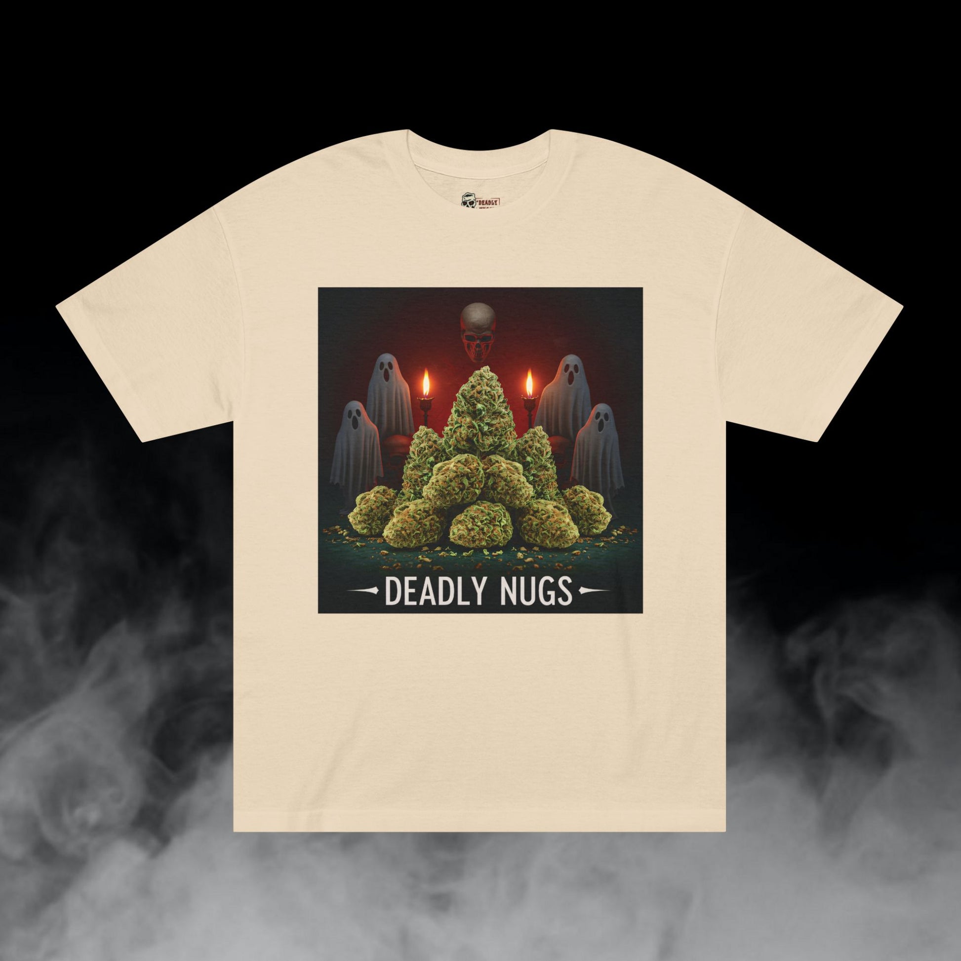 Deadly Nugs, Ritual Flame T-Shirt, Premium, Unisex, Graphic T-Shirt, Sand