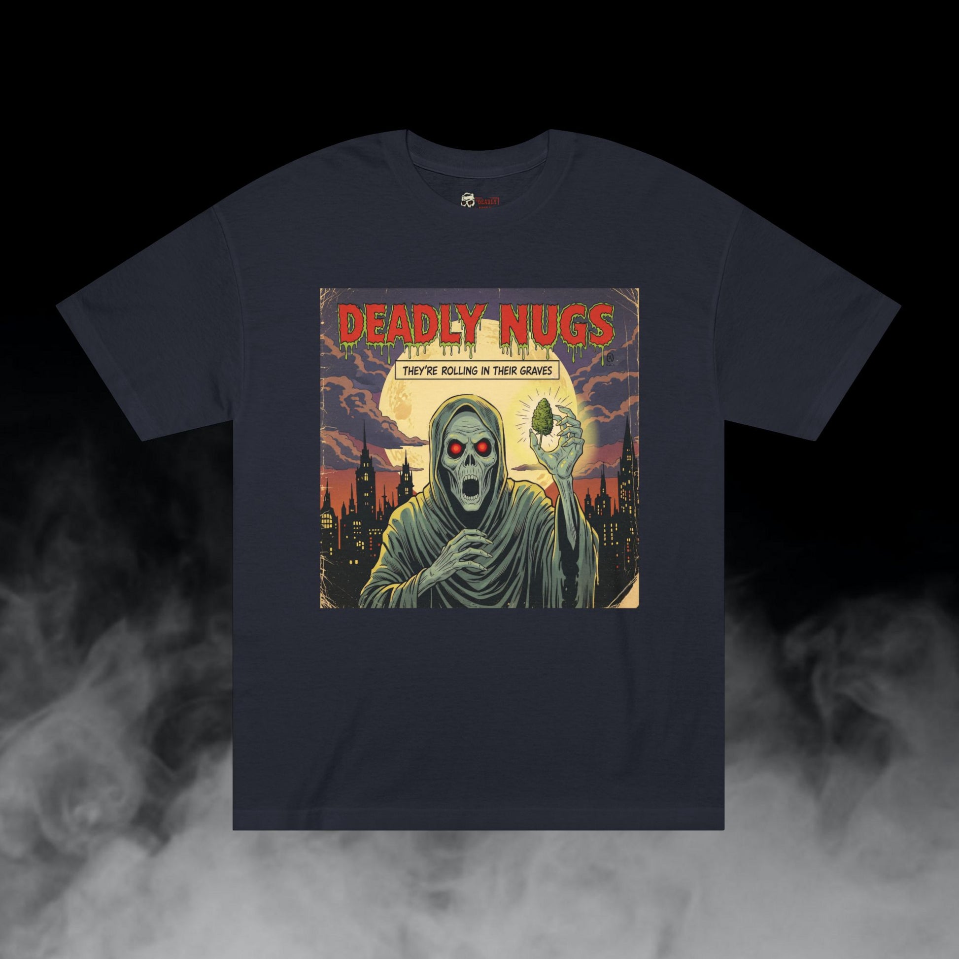 Deadly Nugs, Rolling in Their Graves T-Shirt, Premium, Unisex, Graphic T-Shirt, Black