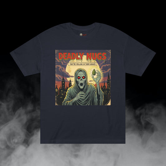 Deadly Nugs, Rolling in Their Graves T-Shirt, Premium, Unisex, Graphic T-Shirt, Black