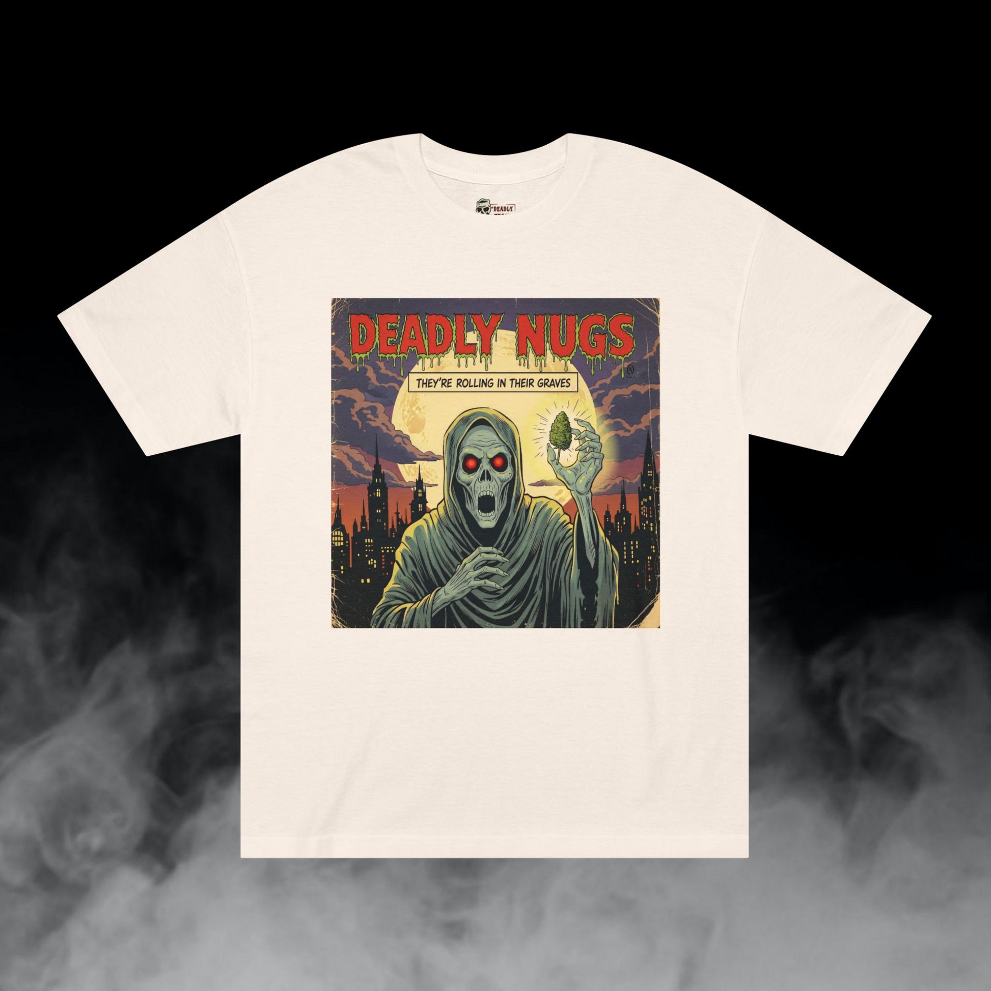Deadly Nugs, Rolling in Their Graves T-Shirt, Premium, Unisex, Graphic T-Shirt, Cream