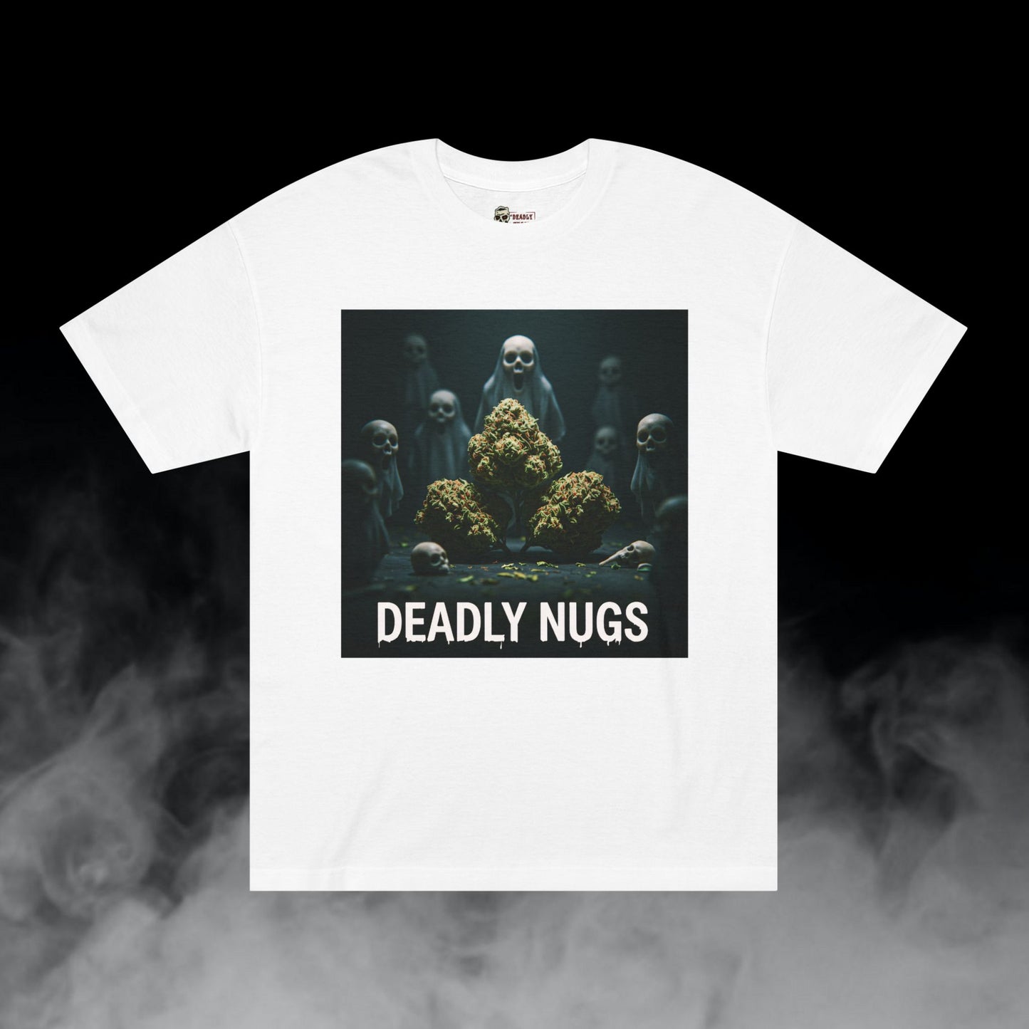 Deadly Nugs, Skunk'd Spirits T-Shirt, Premium, Unisex, Graphic T-Shirt, White